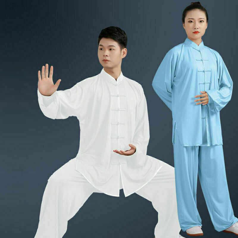 Chinese Tai Chi Kung Fu Uniform Wushu Taiji Suit Martial Milk Silk Uniform Arts
