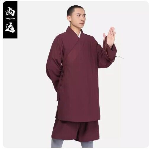 Kung Fu Cotton Linen Buddhist Monk Tai Chi Shaolin Temple Set Meditation Uniform