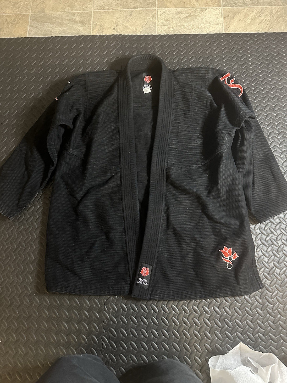 Fuji BJJ Gi Jacket Adults A1H Black Kimono Brazilian Jiu-Jitsu Cotton Blend