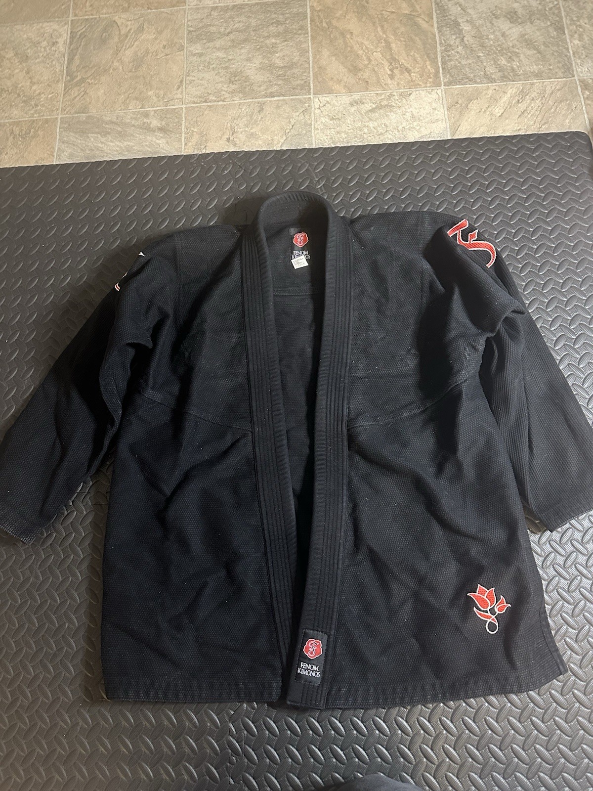 Fuji BJJ Gi Jacket Adults A1H Black Kimono Brazilian Jiu-Jitsu Cotton Blend