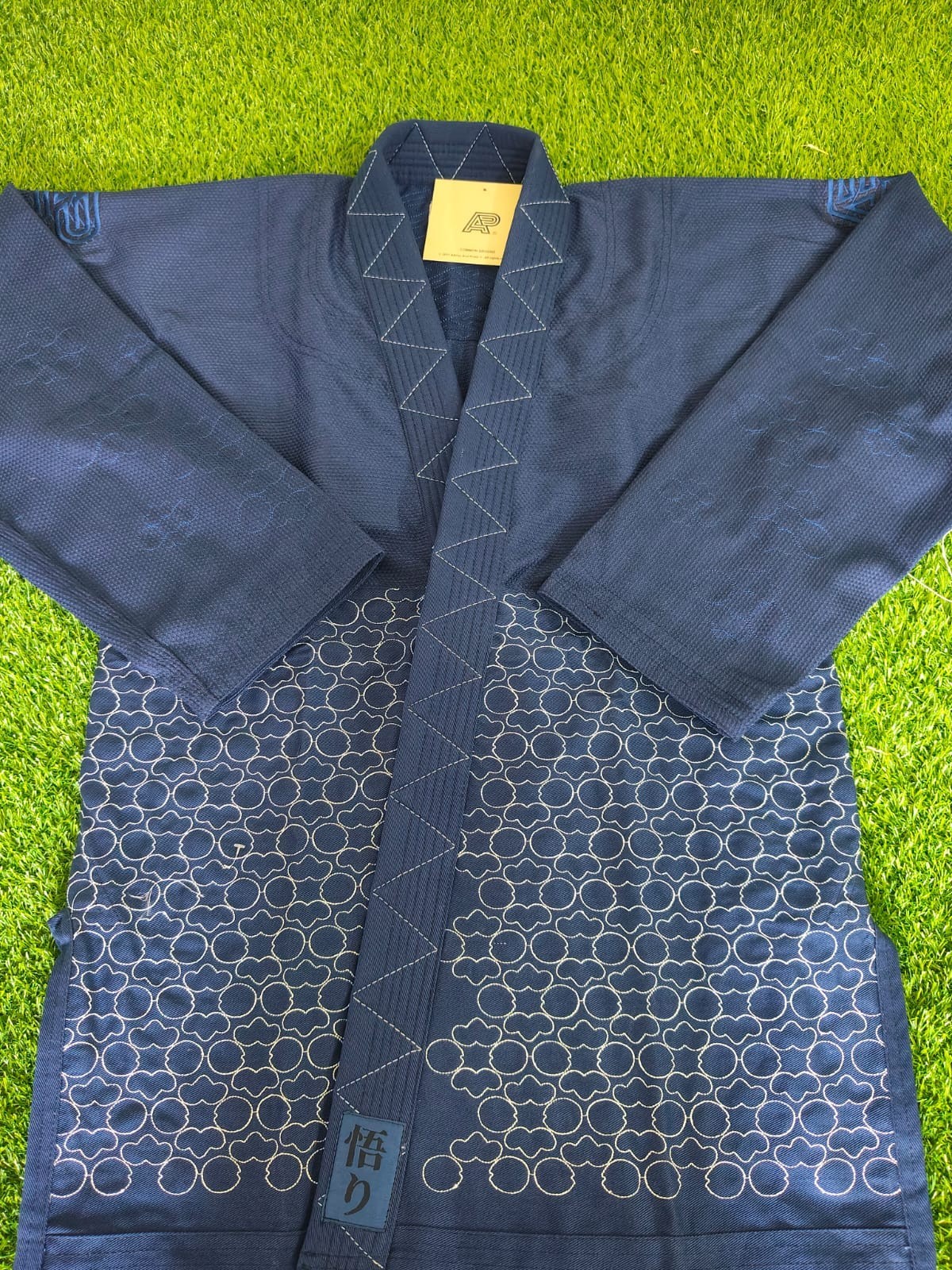 Albino & Preto BJJ GI A3 Navy Blue Batch#72 Satori Jiu Jitsu Uniform With Bag