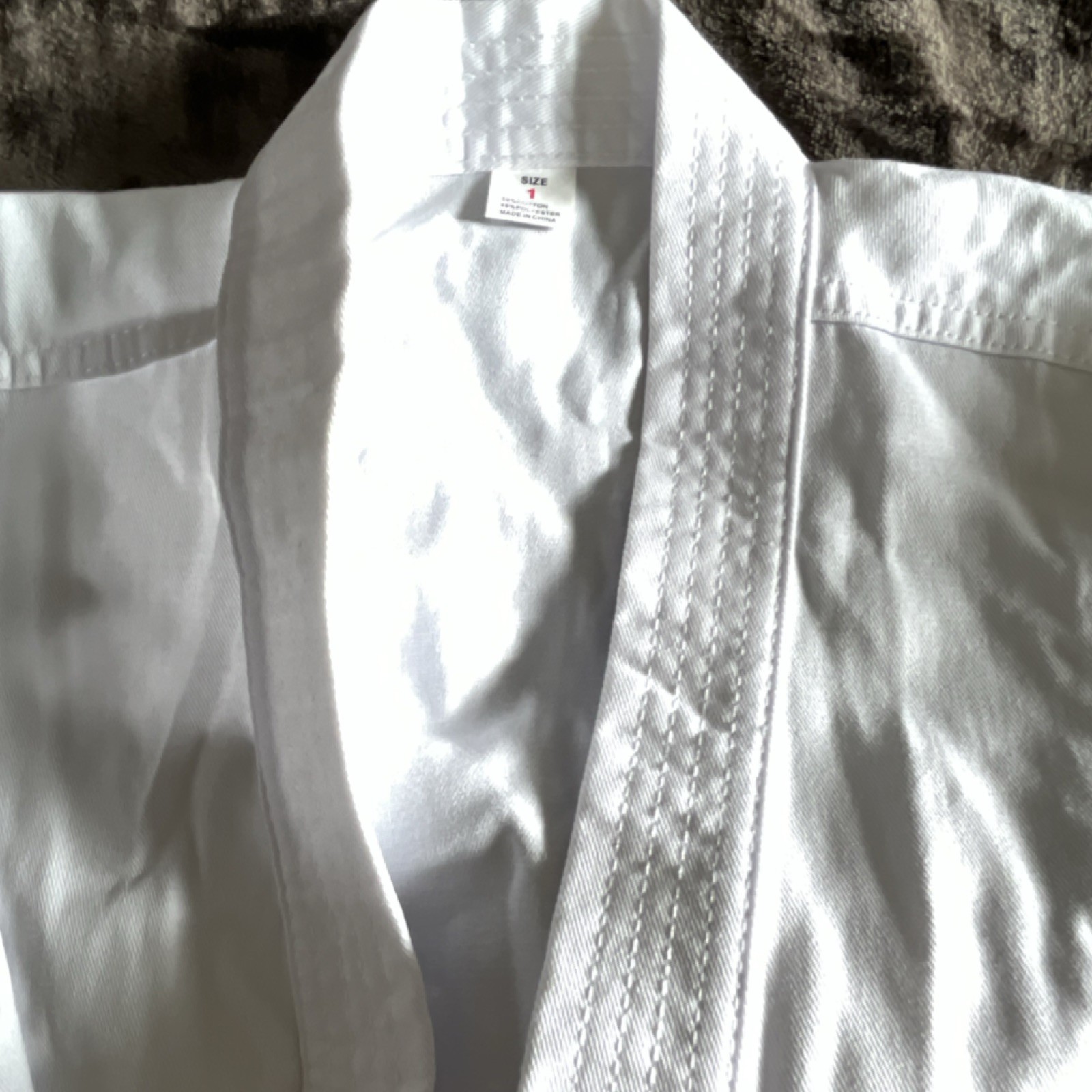 White Martial Arts Uniform Gi Set Karate Tae Kwon Do kid Unisex Size 1