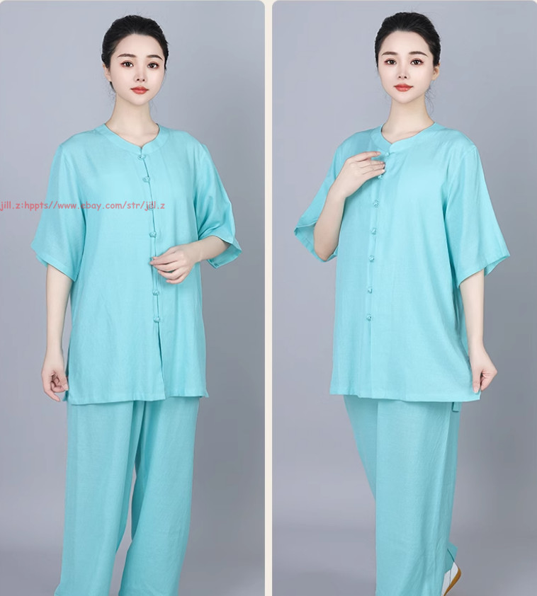 Cotton linen Tai chi Suit Kung fu Martial arts Uniform Wing Chun Shirt and Pants