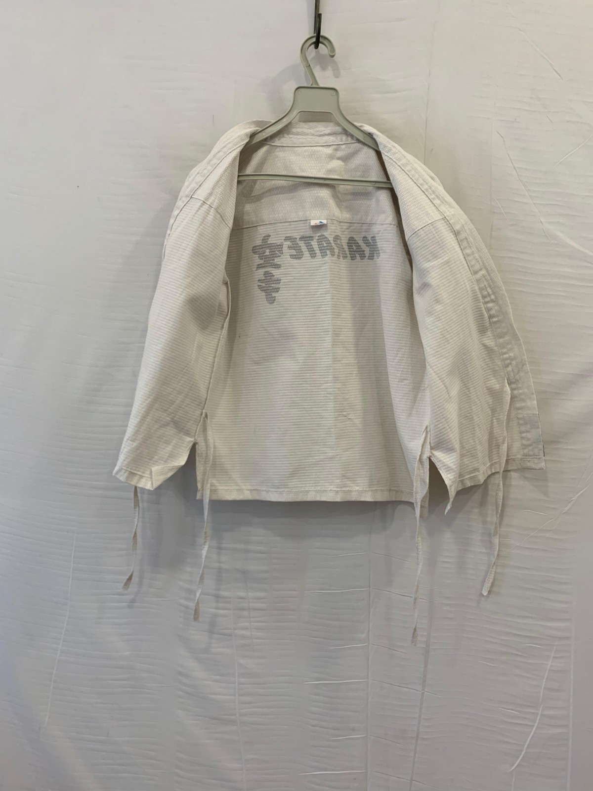 Vintage 70s 80s Adidas Karate Gi Uniform Set Katana Trefoil White Kids Size 8#87