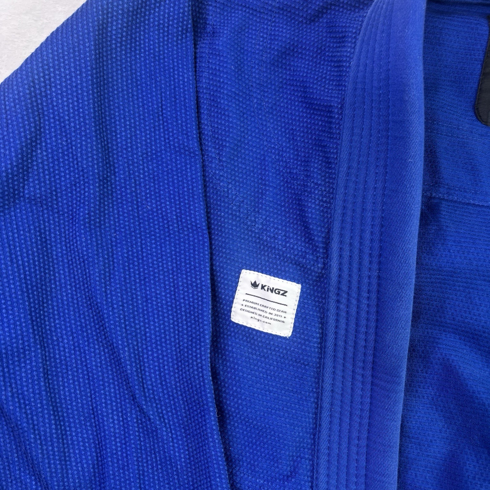 KINGZ Kimonos Kore GI Blue Long Sleeve Size F4 Jiu Jitsu BJJ MMA