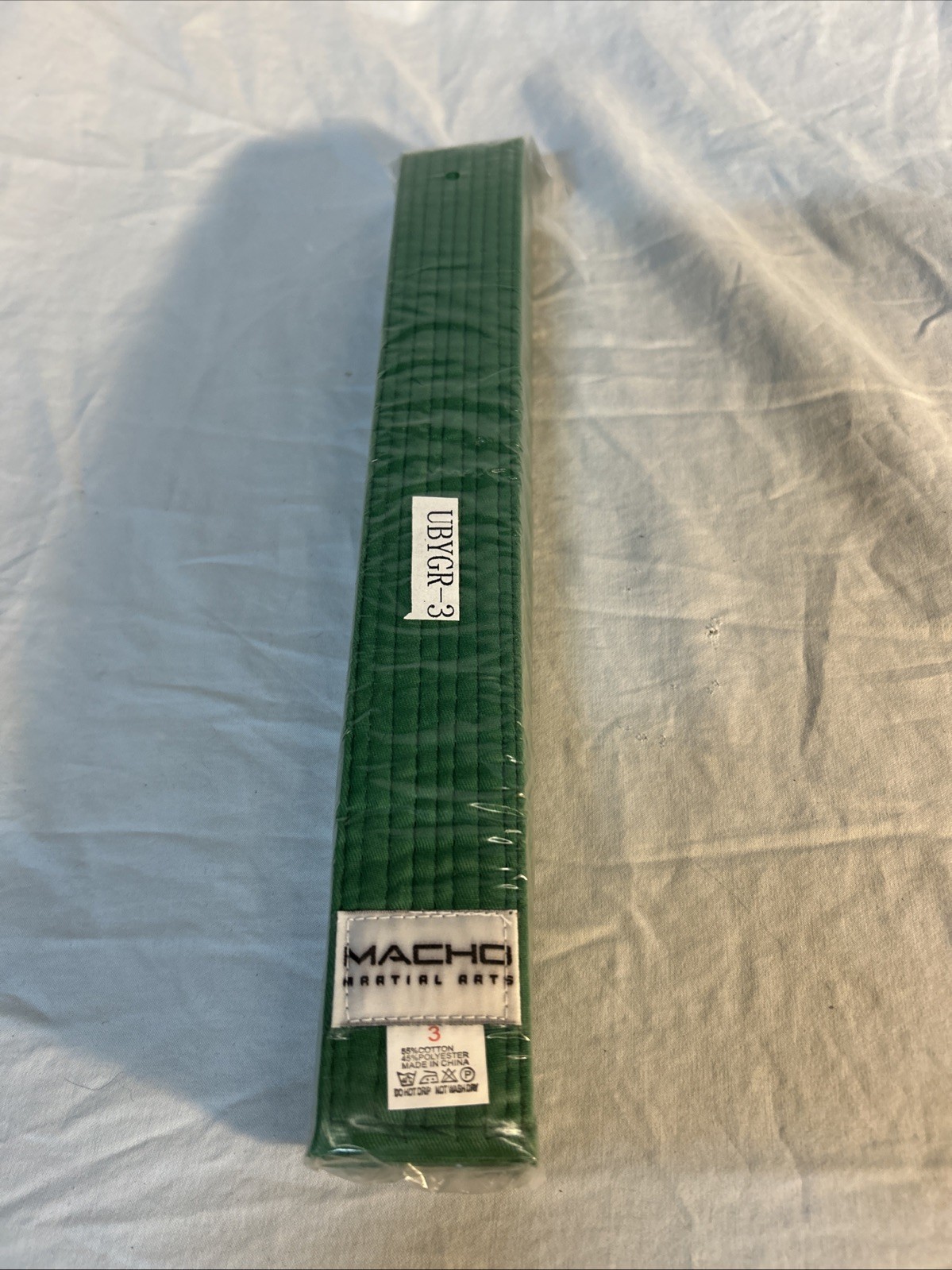 Macho Martial Arts 1.75” Green Belt Size 3