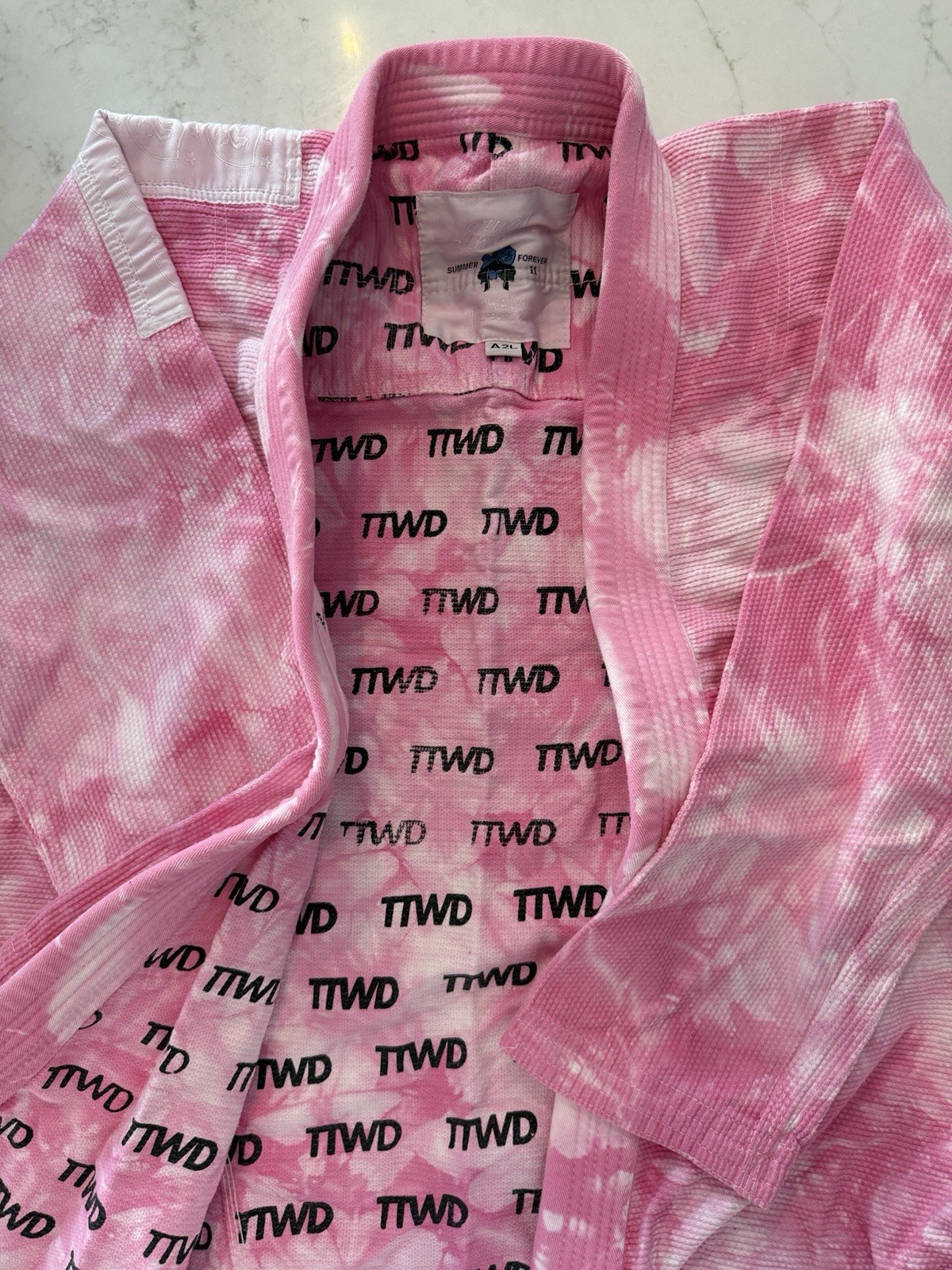 The Arm Bar Soap Co TTWD Cruel Summer Hand-Dyed Jiu-Jitsu Gi A2L Pink