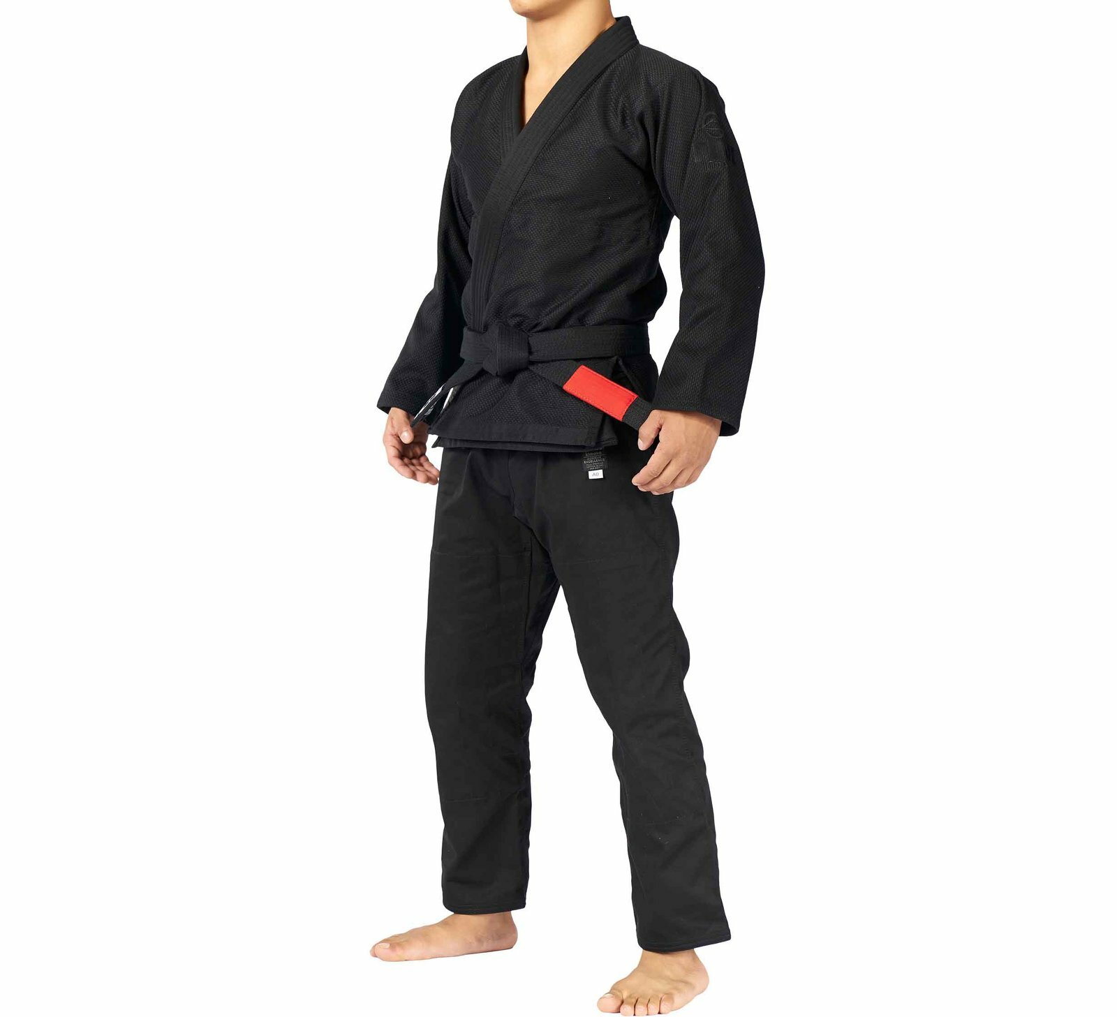 Fuji Sports All Around Mens Brazilian Jiu Jitsu Gi Jiu-Jitsu BJJ Black on Black