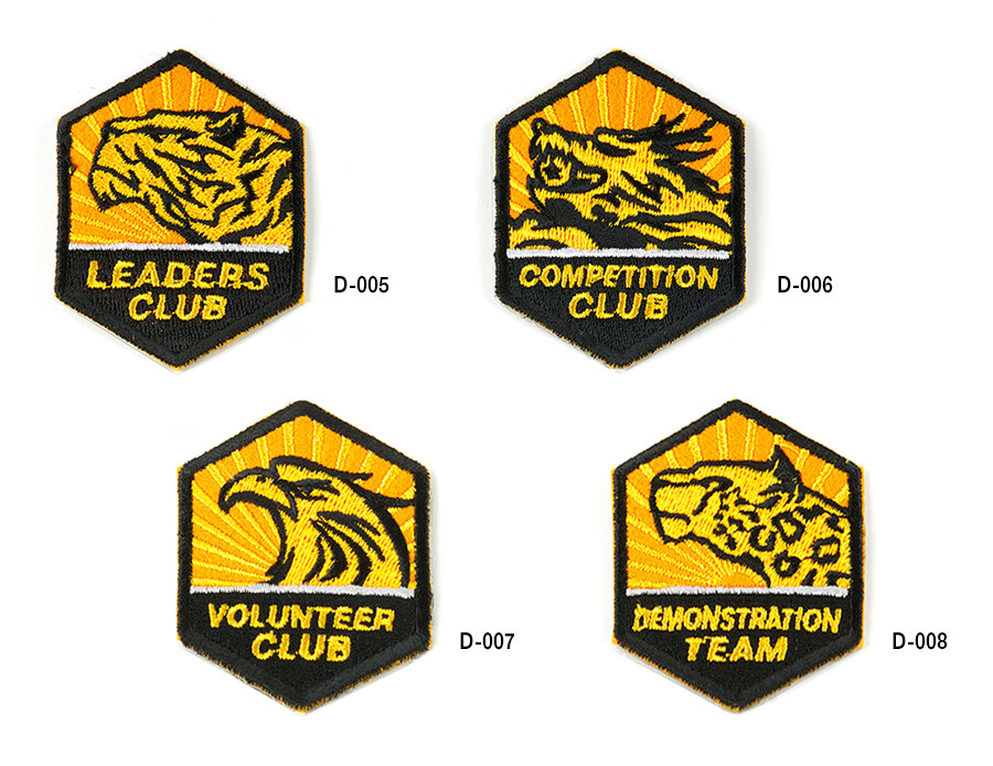 Mooto TAEKI Club Patch 1set (5 each) for Martial Arts Uniform Taekwondo TKD
