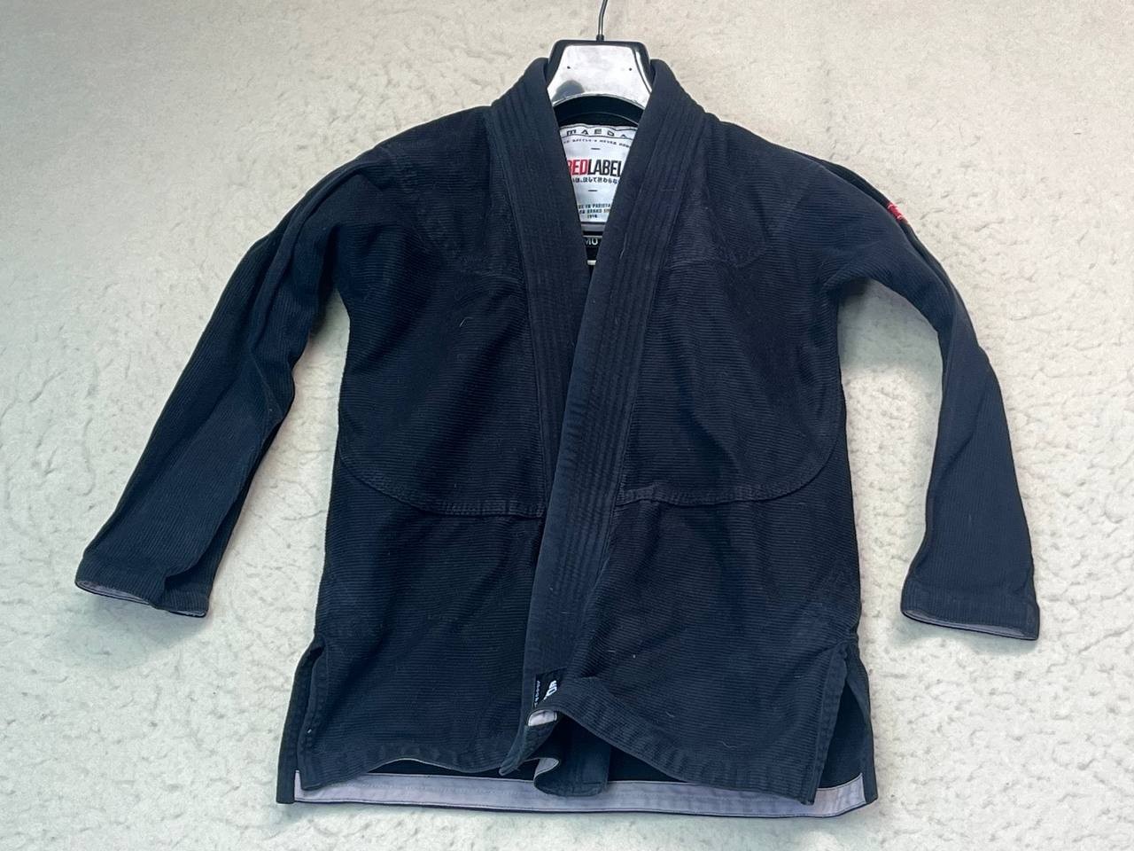 Maeda Red Label 3.0 Jiu Jitsu Gi Black Kids Top Only Size M0