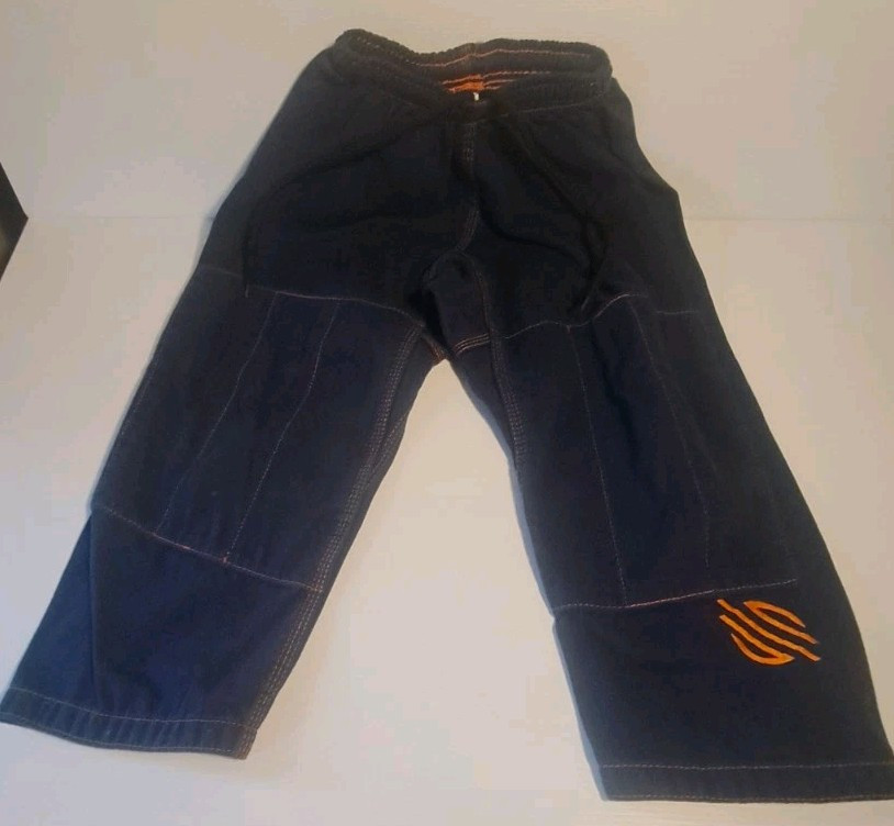 SANABUL Jiu Jitsu Gi Jacket And Pants Size K2 Navy Orange Pre-owned