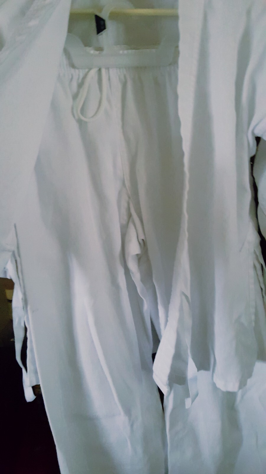 ProForce Karate Tae Kwon Do Uniform (Elastic Drawstring) Size 1, White
