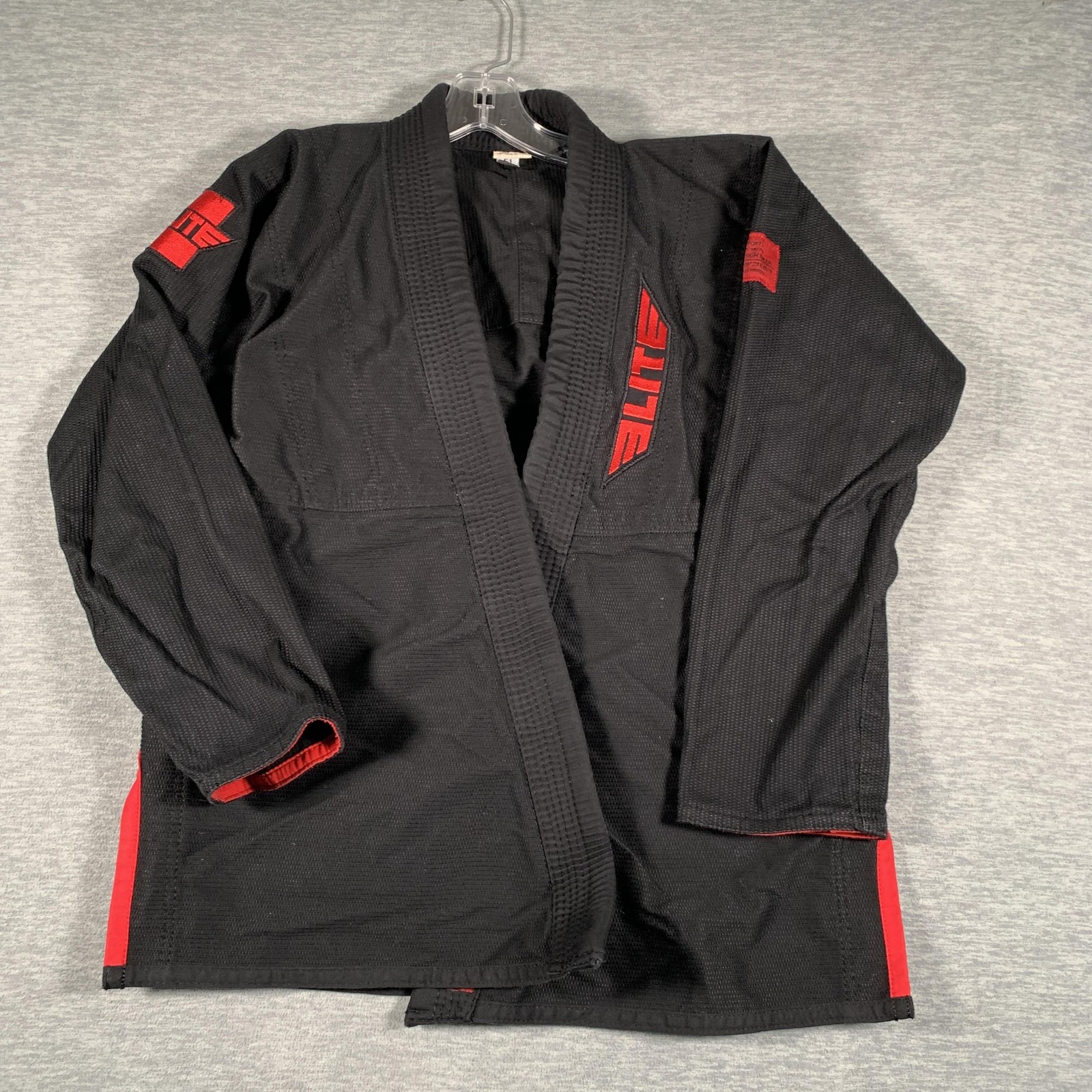 Elite Sports Womens BJJ Gi Jacket Top F1 XS Black Red Jiu Jitsu Kimono Uniform