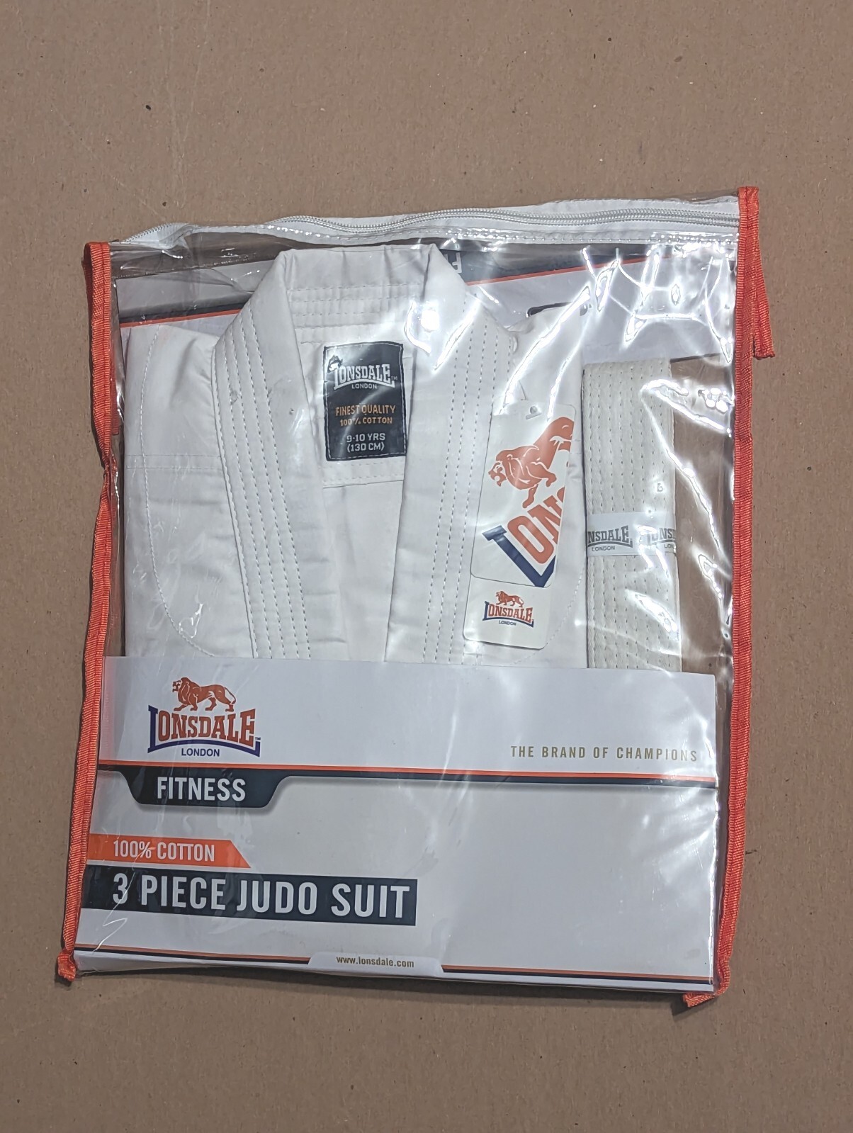 Lonsdale London 3 Piece Martial Arts Judo Suit White ages 9-10 Height 130cm