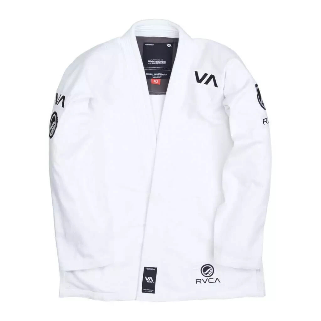 BJJ Gi Shoyoroll Cut RVCA V2 Batch 60 BJJ kimono Uniform 450 GSM White With Bag