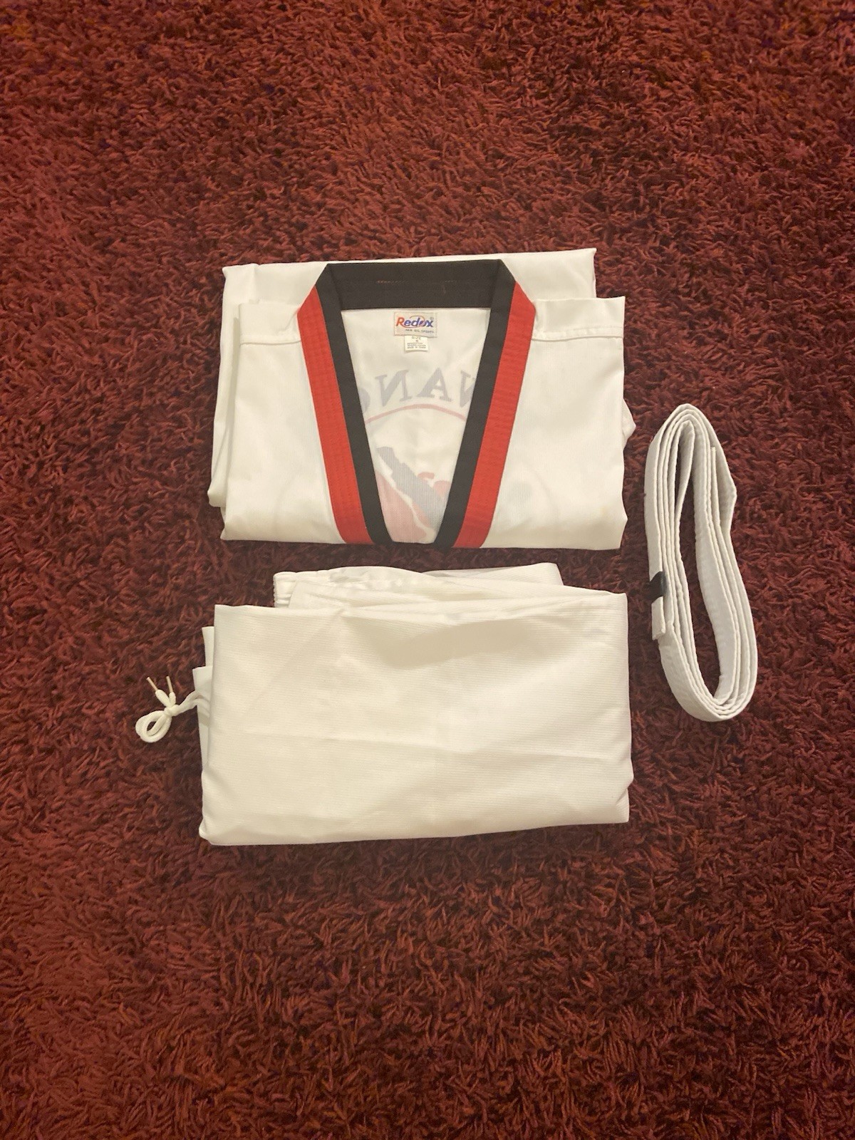 Redox Taekwondo Karate 2 Piece Uniform Gear Martial Art Men’s XL/6 *READ*