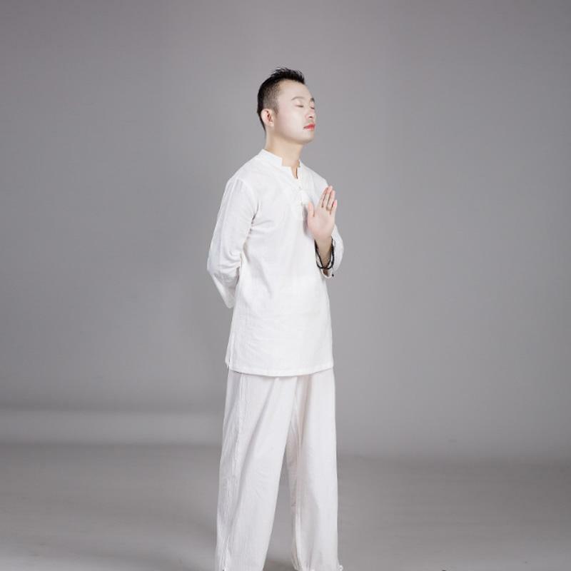 Chinese Adults Unisex Tai Chi Uniforms Kung Fu Clothing YOGA Fitness Zen Clothes