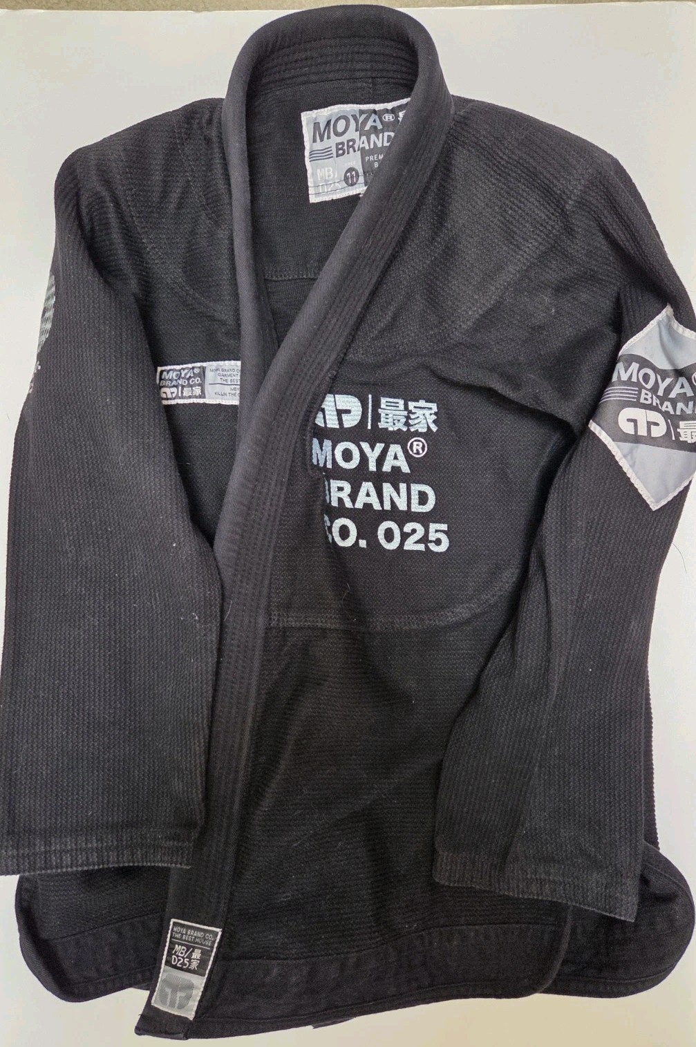 Moya Brand Kimono Set Pants Top Mens A1 Black Jiu Jitsu MMA Martial Arts Cotton