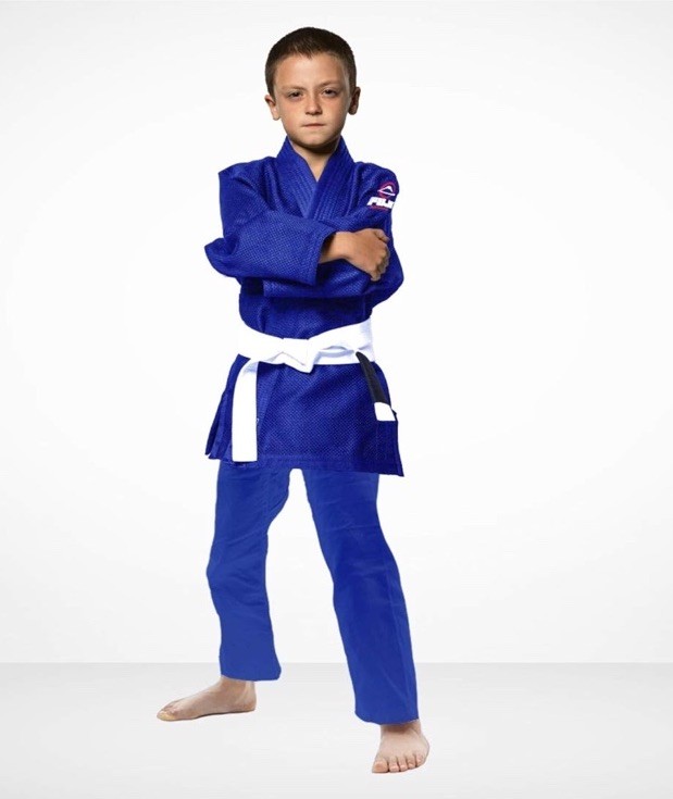 Pre-owned FUJI Kids All-Around Brazilian Style Jiu Jitsu Uniform, Size C2