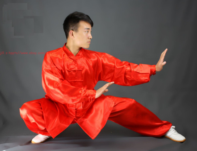 Unisex silks satins Tai chi Uniforms Wushu Martial arts Kung fu Wing Chun Suit