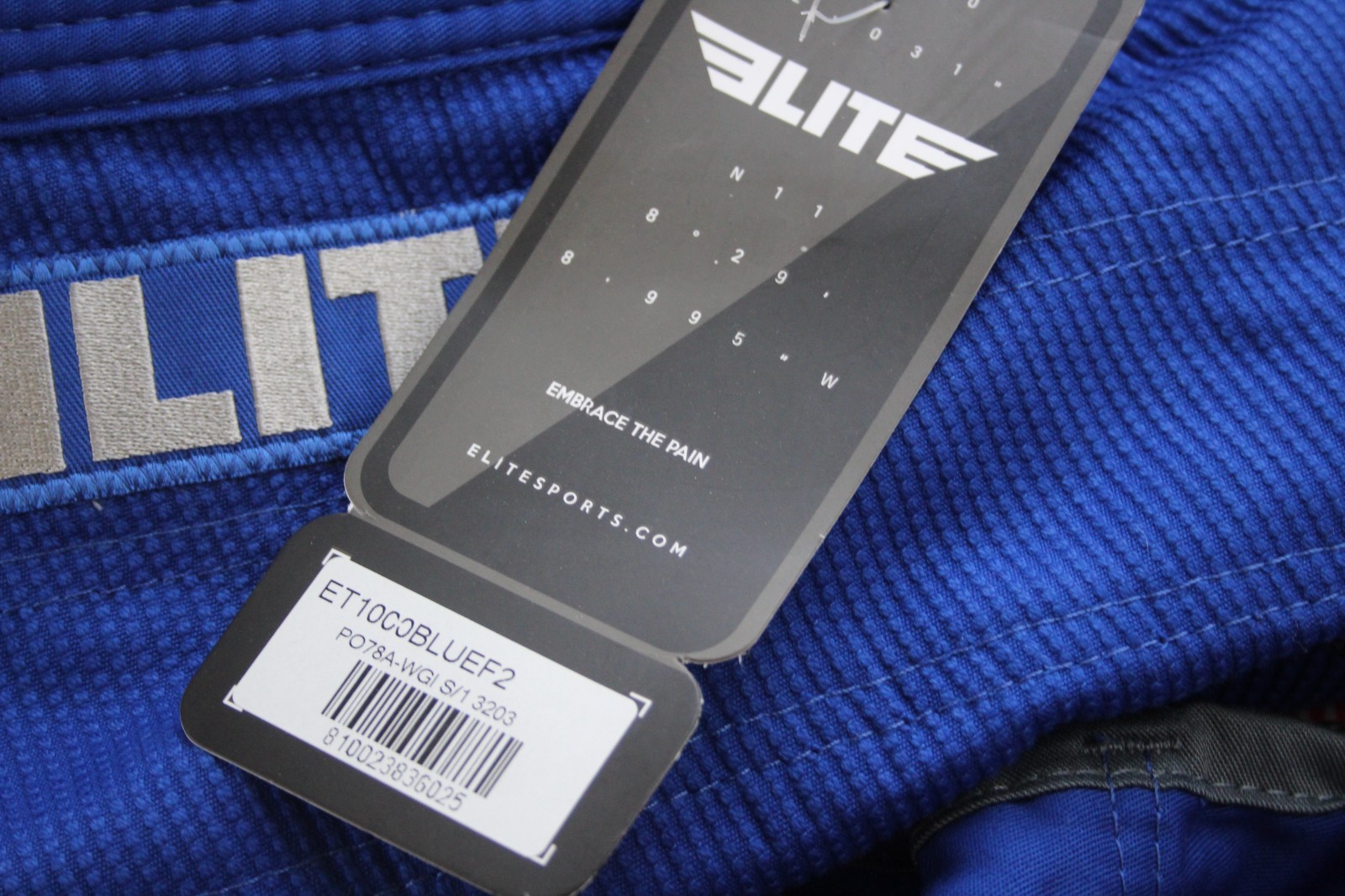 NWT ELITE Martial Arts F2 Blue MMA Judo Muay Thai Set Top Pants gis uniform