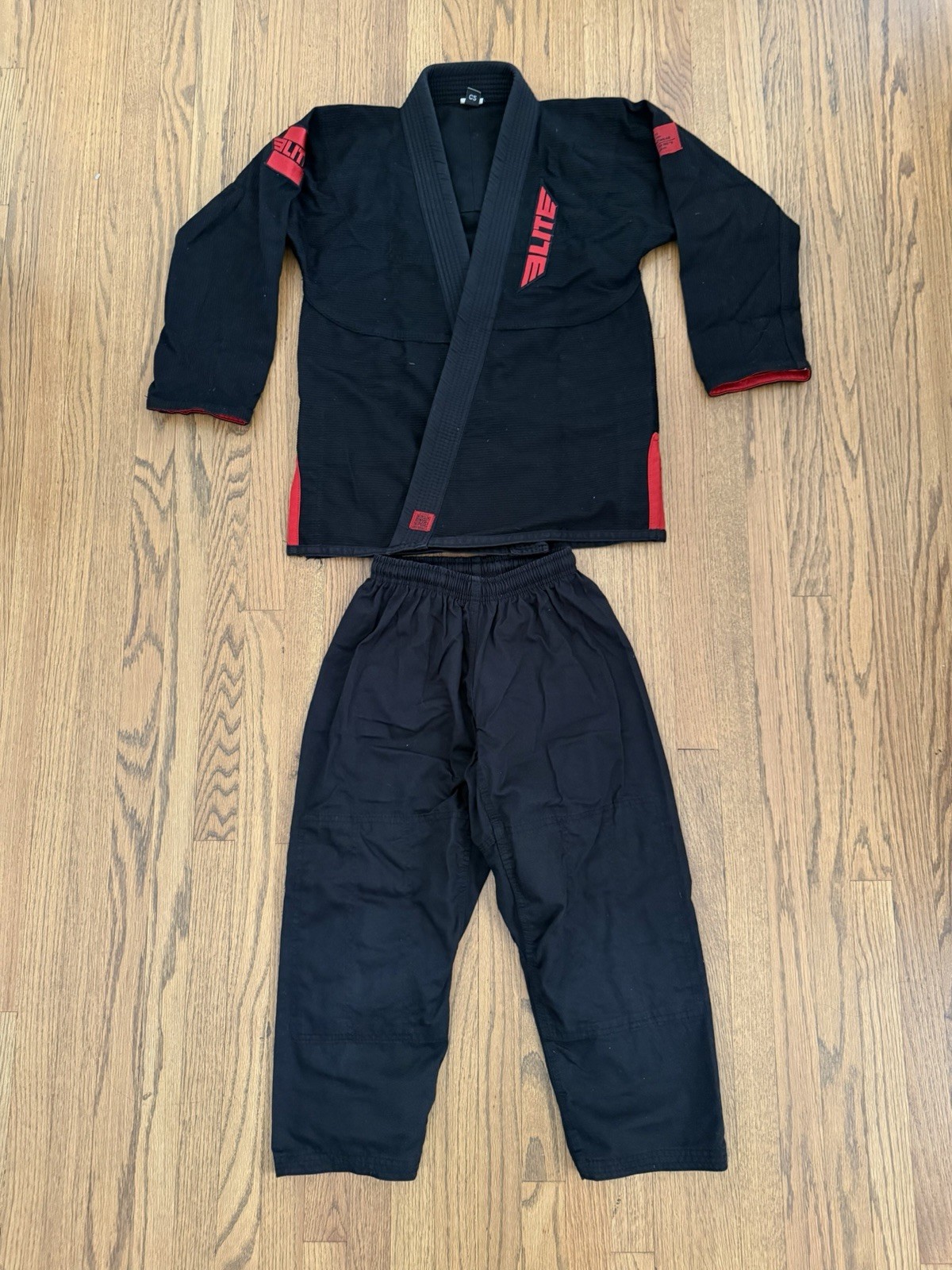 Elite Kids Martial Arts Jiu Jitsu BJJ IBJJF GI Black Red Uniform C2 Child Tween