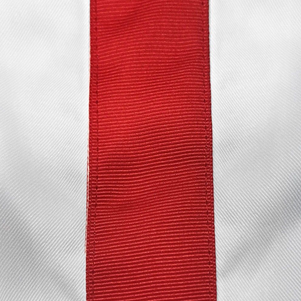 Custom Trimmed White V-neck Uniform Gi Karate Tekwondo Gi Martial Arts