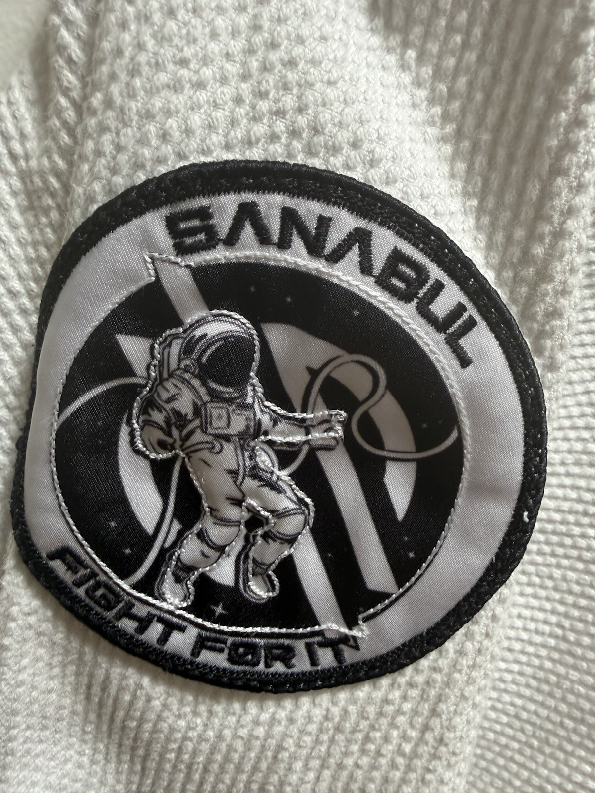 Sanabul NASA BJJ Gi A1 White Jiu Jitsu Uniform Astronaut Patch Complete Gi Pants