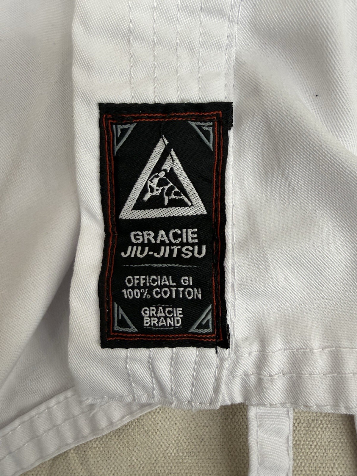 Gracie Jiu-Jitsu Gi Jacket Youth 1/140 Size 10 White 100% Cotton BJJ Uniform