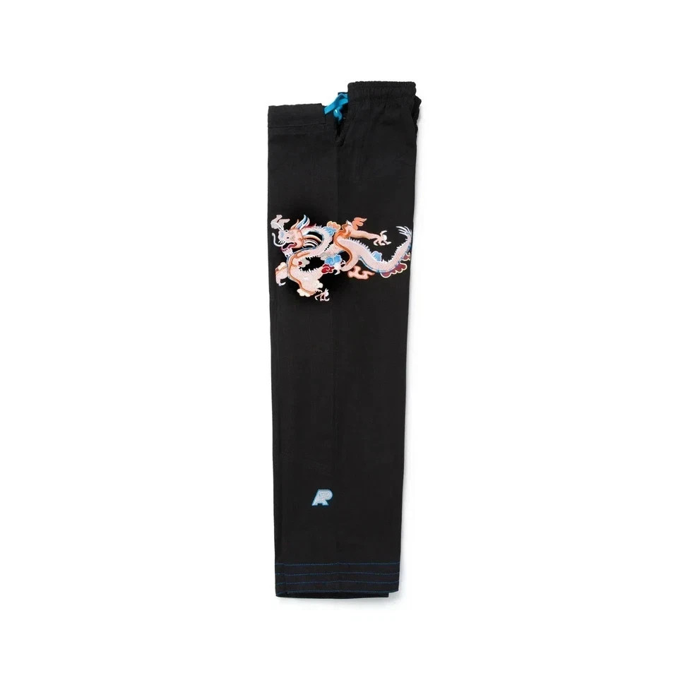 Albino and Preto Year of the Dragon Black BJJ Gi Jiu Jitsu Kimono 450 GSM