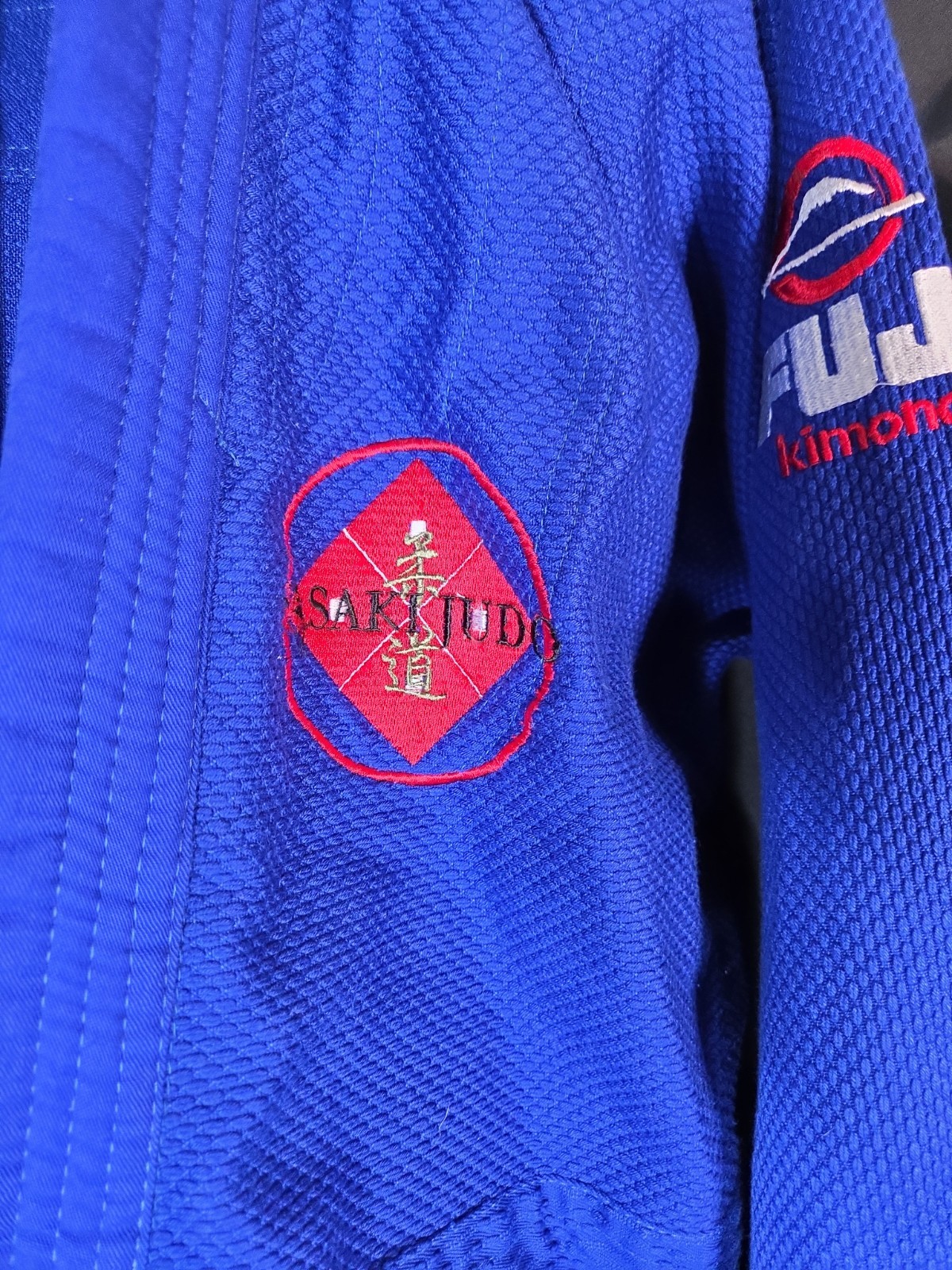 Fuji Kimonos Gi Set Men Sz 5 Blue Jiu Jitsu Uniform Jacket Pants Traditional