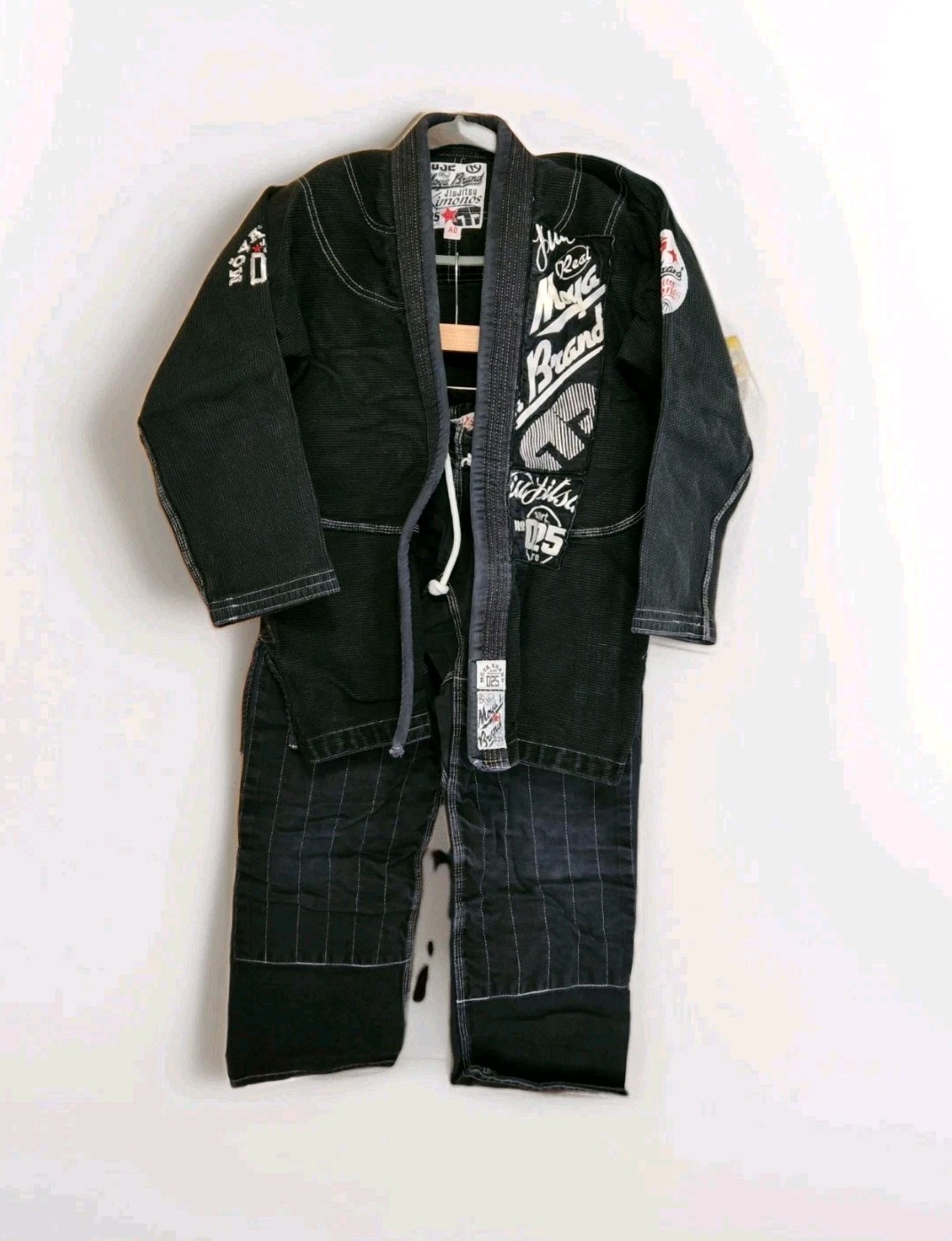 Moya Brand Adult Full GI 25 Flagship Jiu Jitsu Complete Kimono Size A0 Blk 025