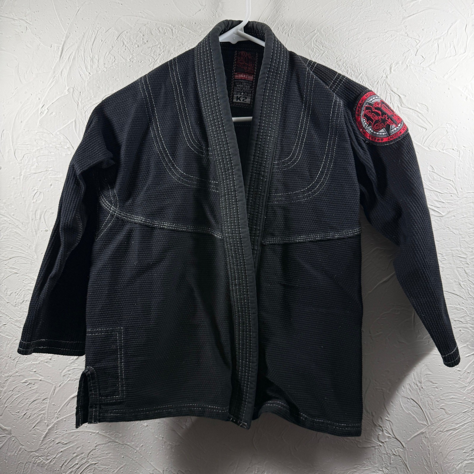 Break Point BJJ Gi Top Black Pearl Weave Jiu Jitsu Kimono Youth K2 Adult XS