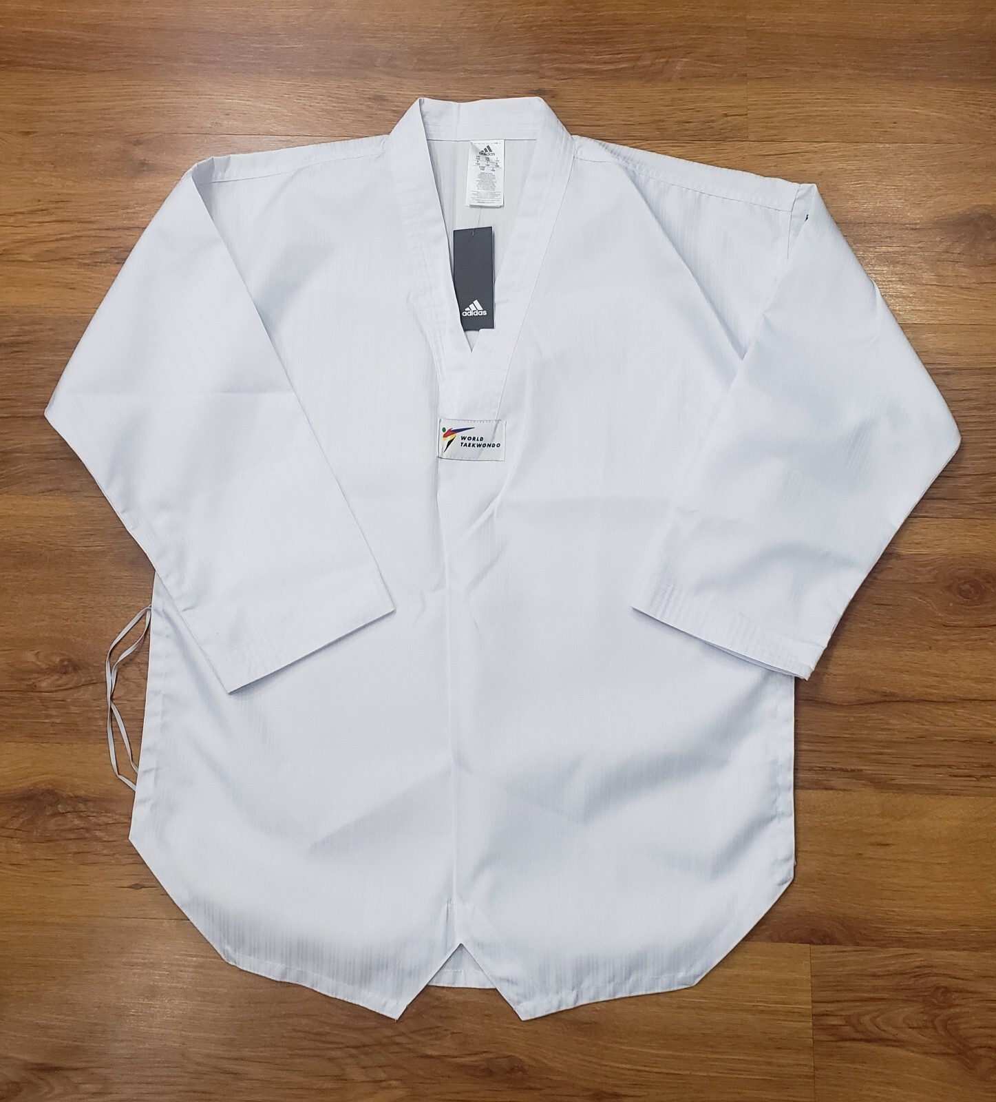 Adidas World Taekwondo Dobok Jacket Top Mens Sz 180 White ADI-Start ADITS01US