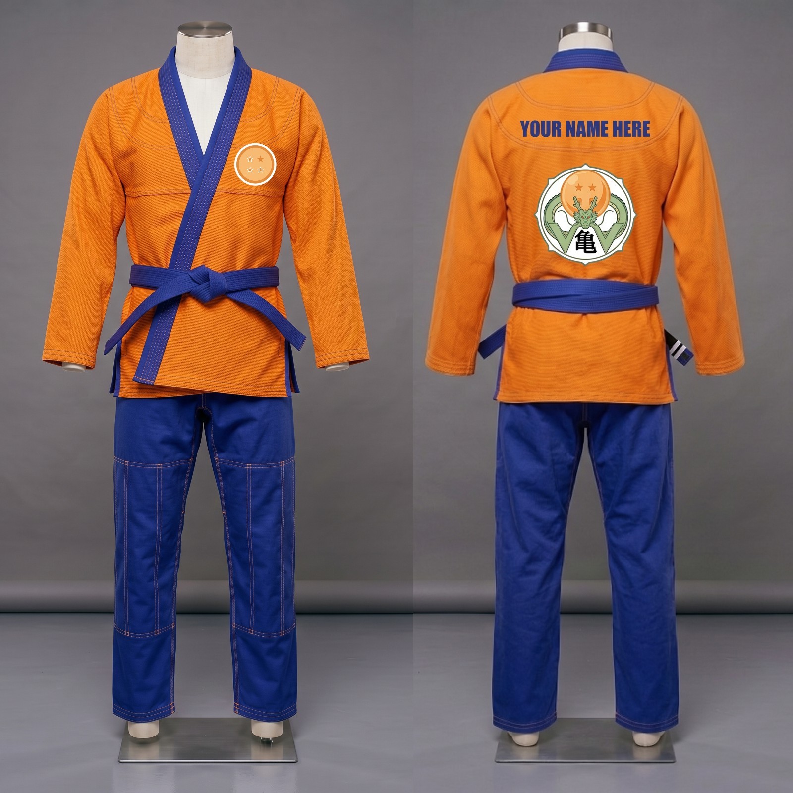 Custom Anime BJJ Gi Dragon Ball Edition | 450 GSM Pearl Weave Jiu Jitsu Kimono w
