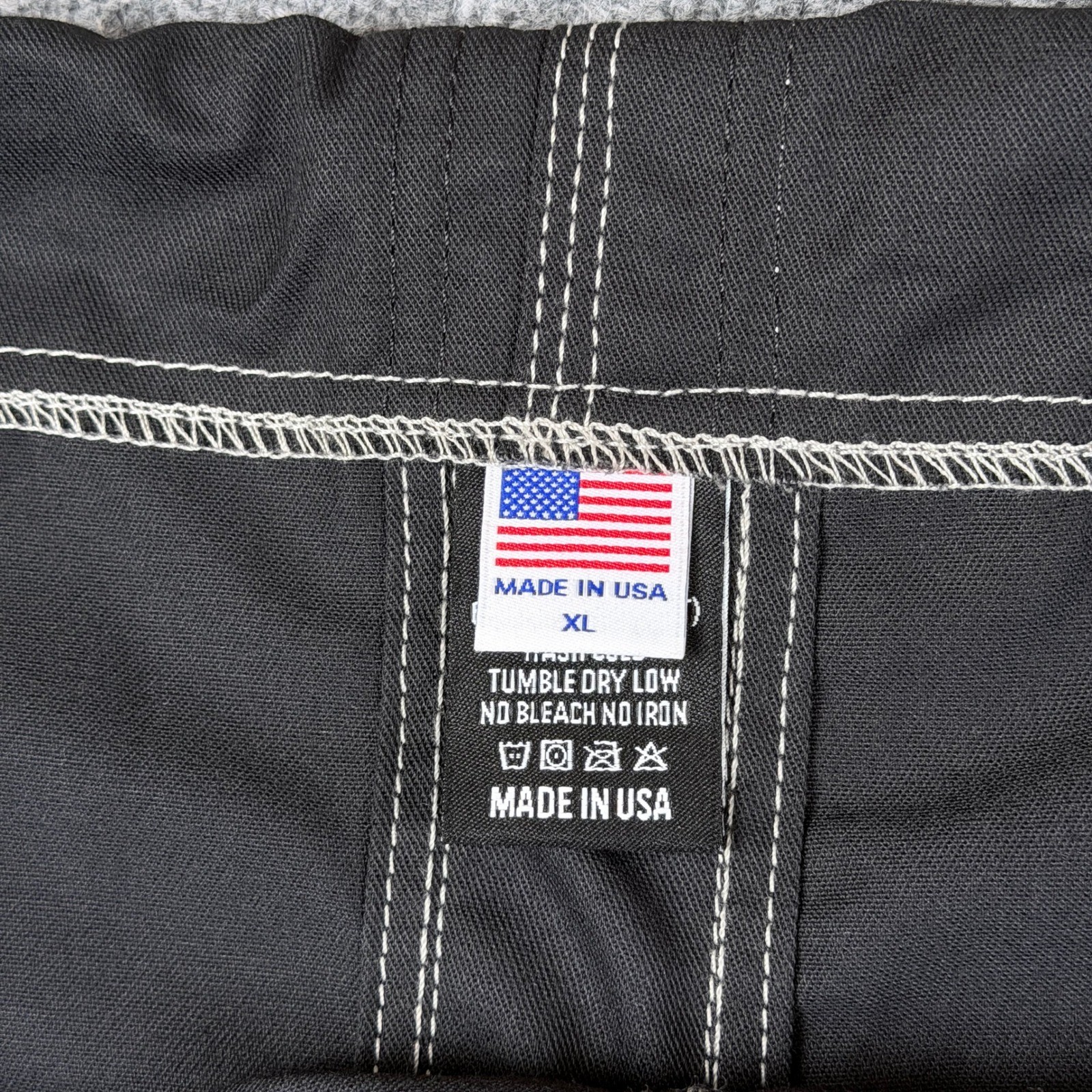 Origin Maine Jiu Jitsu Woven Gi Jacket Pants Set Black Mens A5 2XL USA Made BJJ