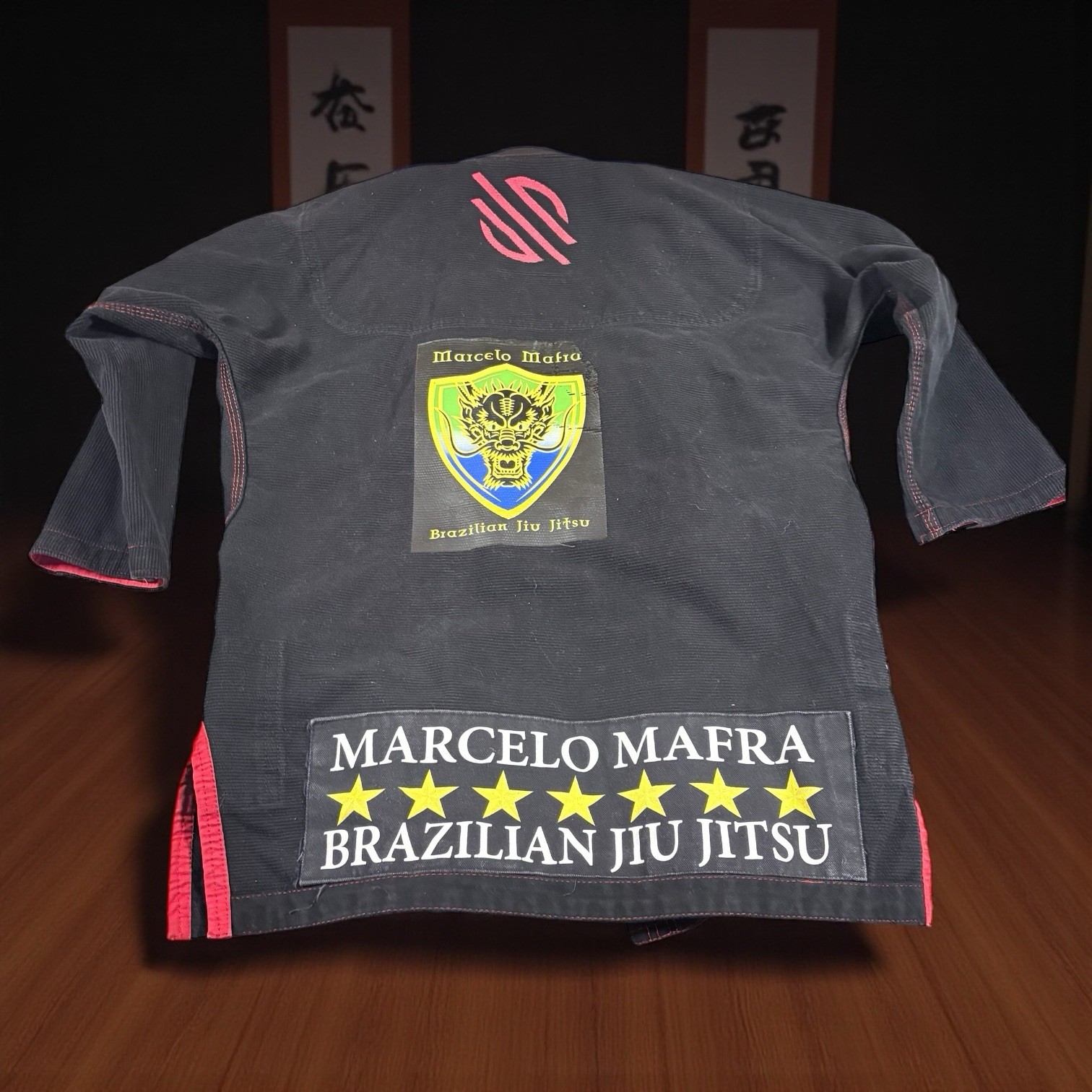 Sanabul Kids BJJ Gi A0 Black Red Marcelo Mafra Patch Brazilian Jiu Jitsu Uniform
