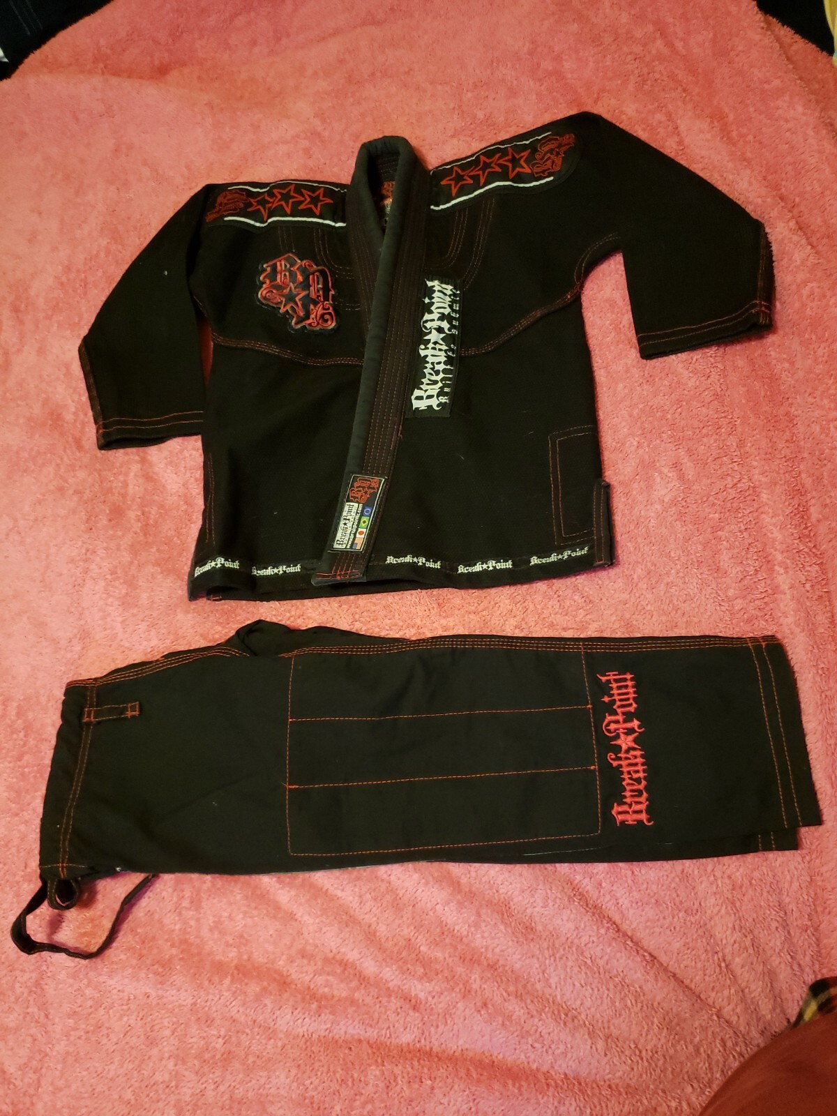 Break Point Martial Arts Fightwear Kids 100%Cotton Jacket And Pants Size K1