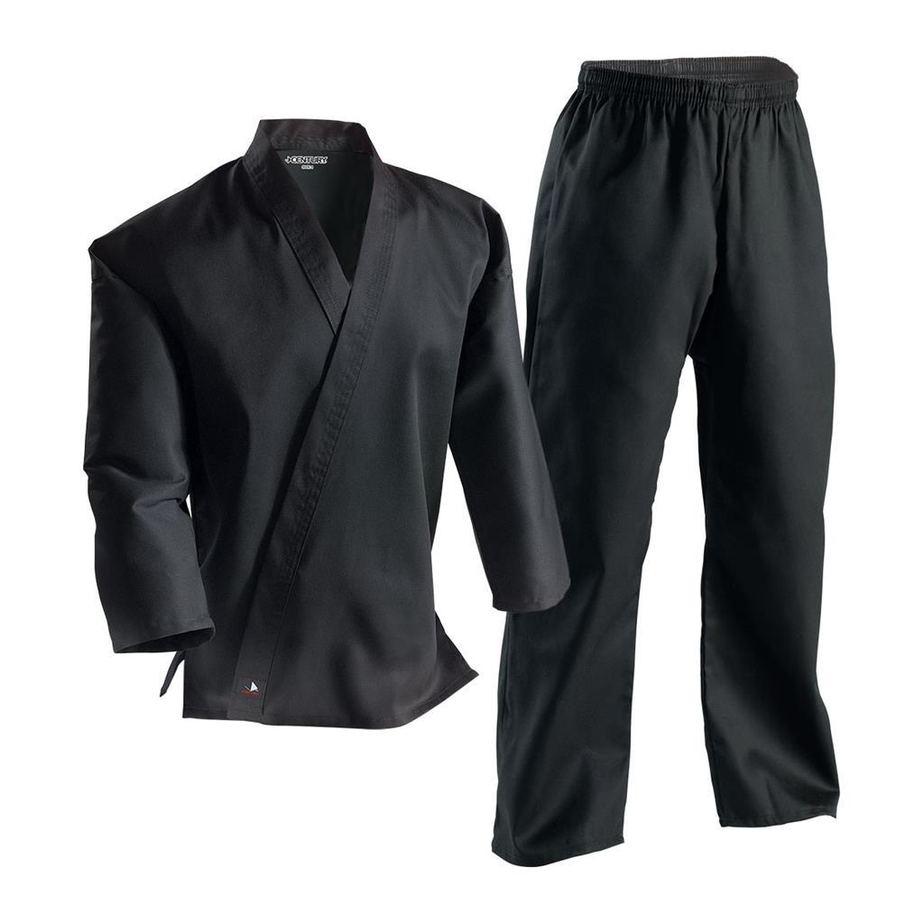 Century Black 7oz Middleweight Martial Arts Uniform Gi Size 5