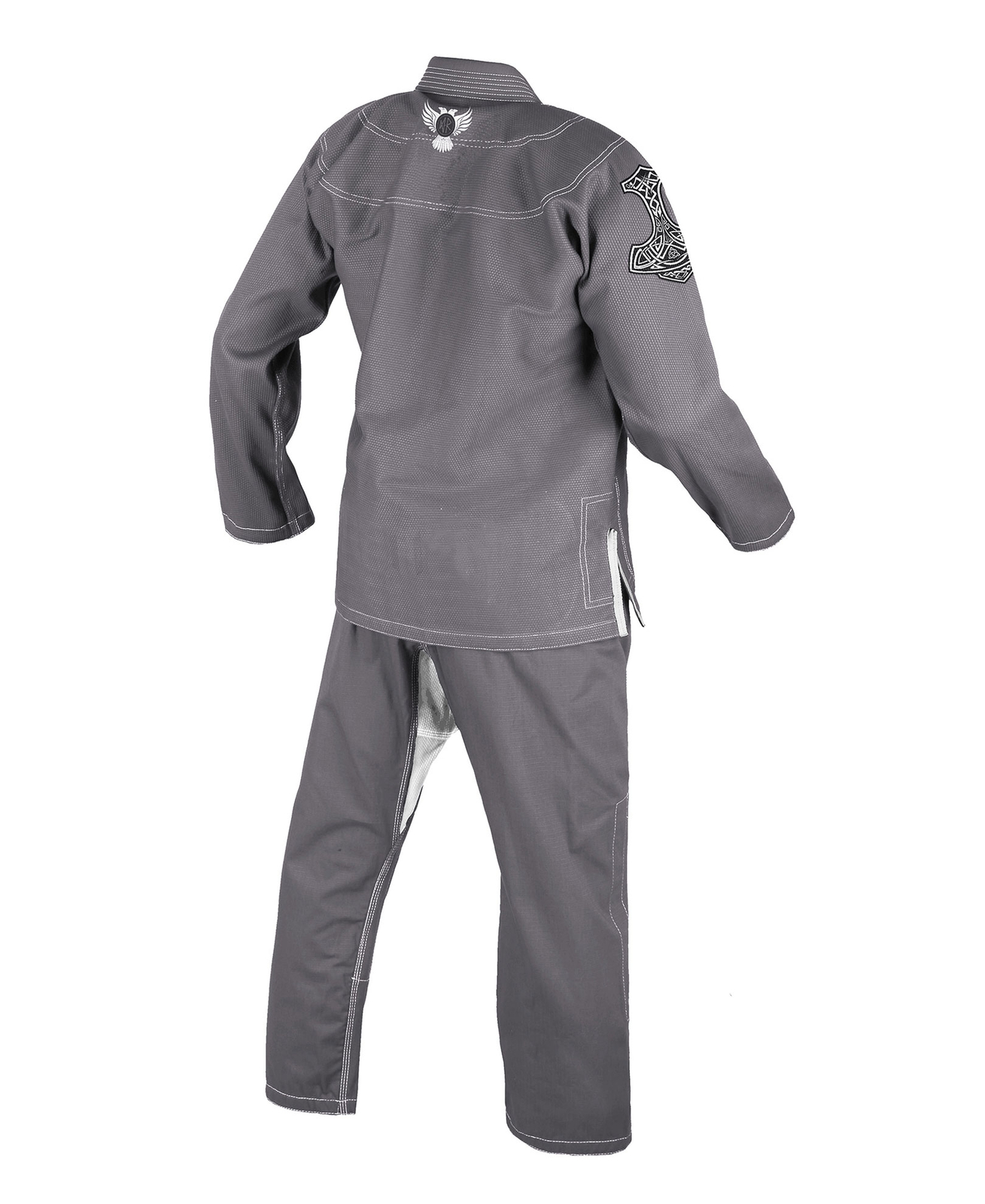 Raven Fightwear Men’s Thor Nordic Brazilian Jiu Jitsu Premium BJJ Gi Grey