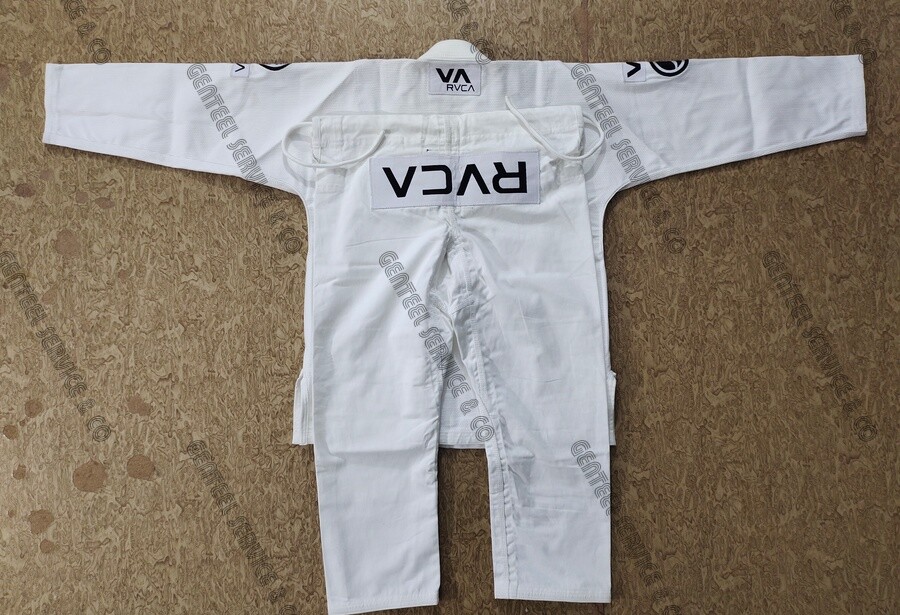 Brazilian jiujitsu uniform unisex pattern custom made high quality white A2 size