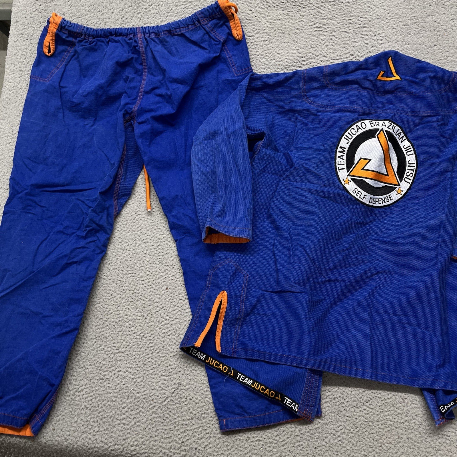 Team Jucao Gi Set Adult A4 Blue Jiu Jitsu Ripstop MMA Grappling *No Belt
