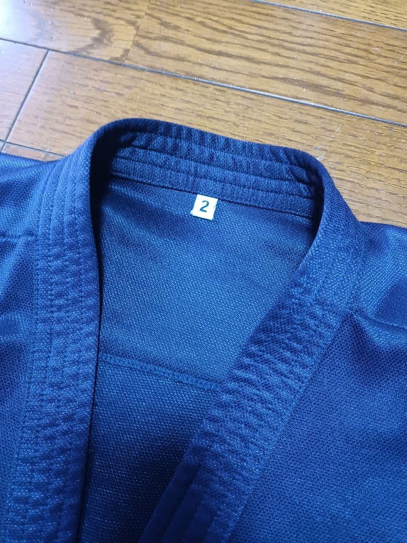 Japanese Kendo Gi Jacket Uniform Jersey Material Dark Blue Size 2 Wear