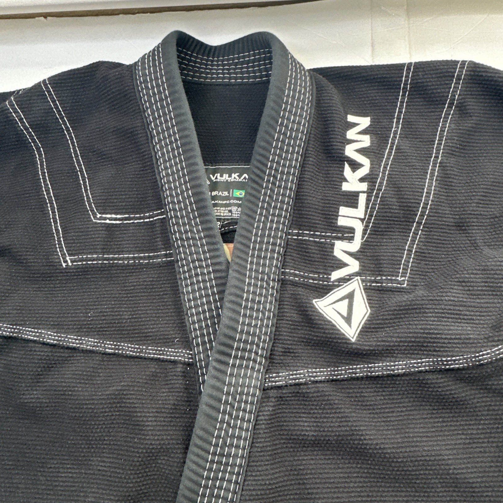VULKAN Jiu Jitsu GI Pro Light Top FightWear Jacket Black Sz- A2 #2078