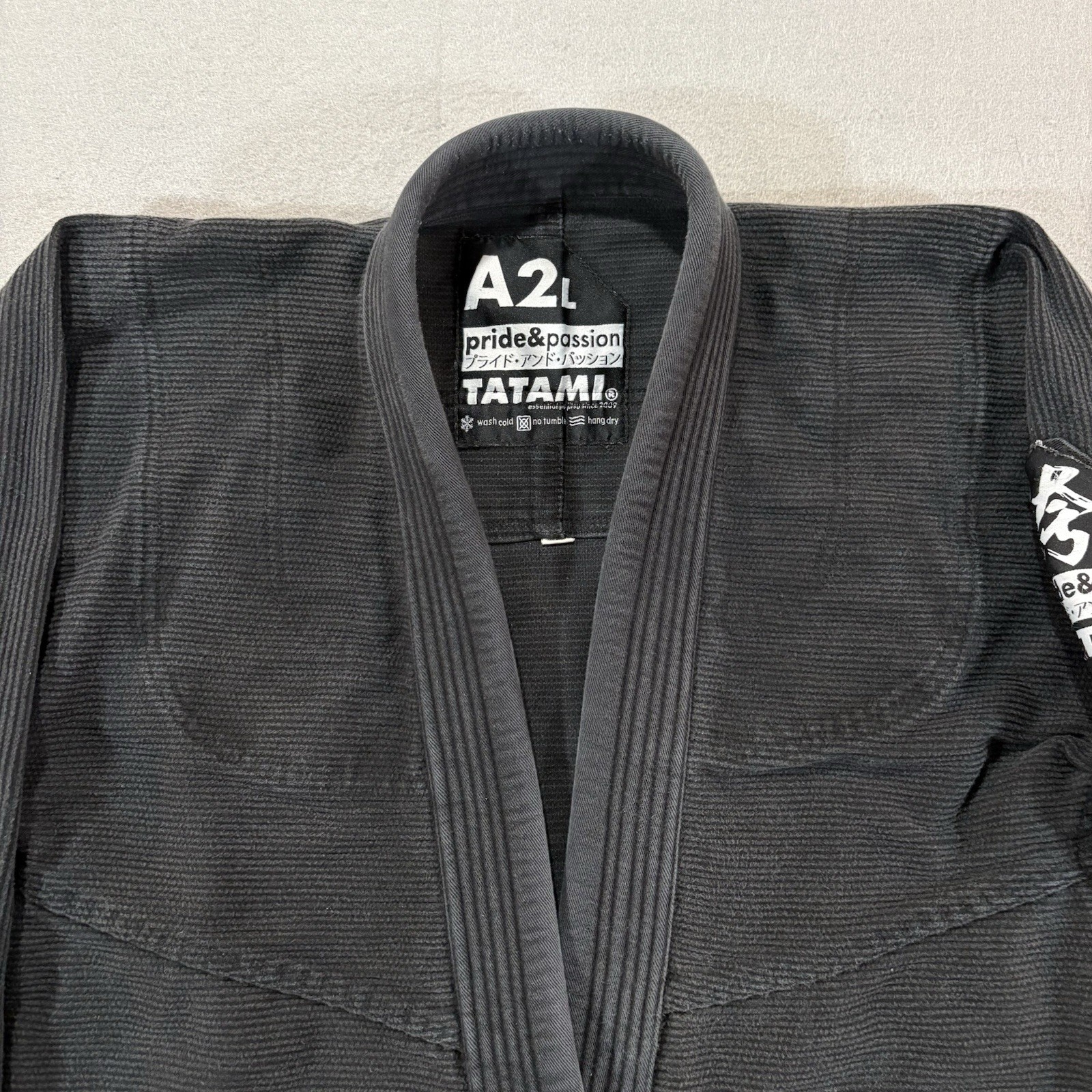 Tatami Jiu Jitsu Gi Adult A2L Black Kimono Top Pride & Passion