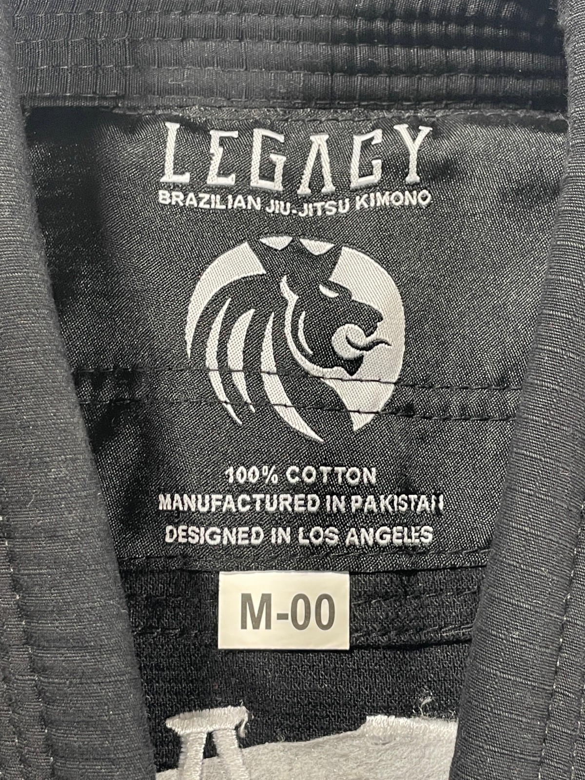 Legacy Brazilian Jiu Jitsu Gi Jacket Kids M-00 Black BJJ Kimono Top Logo