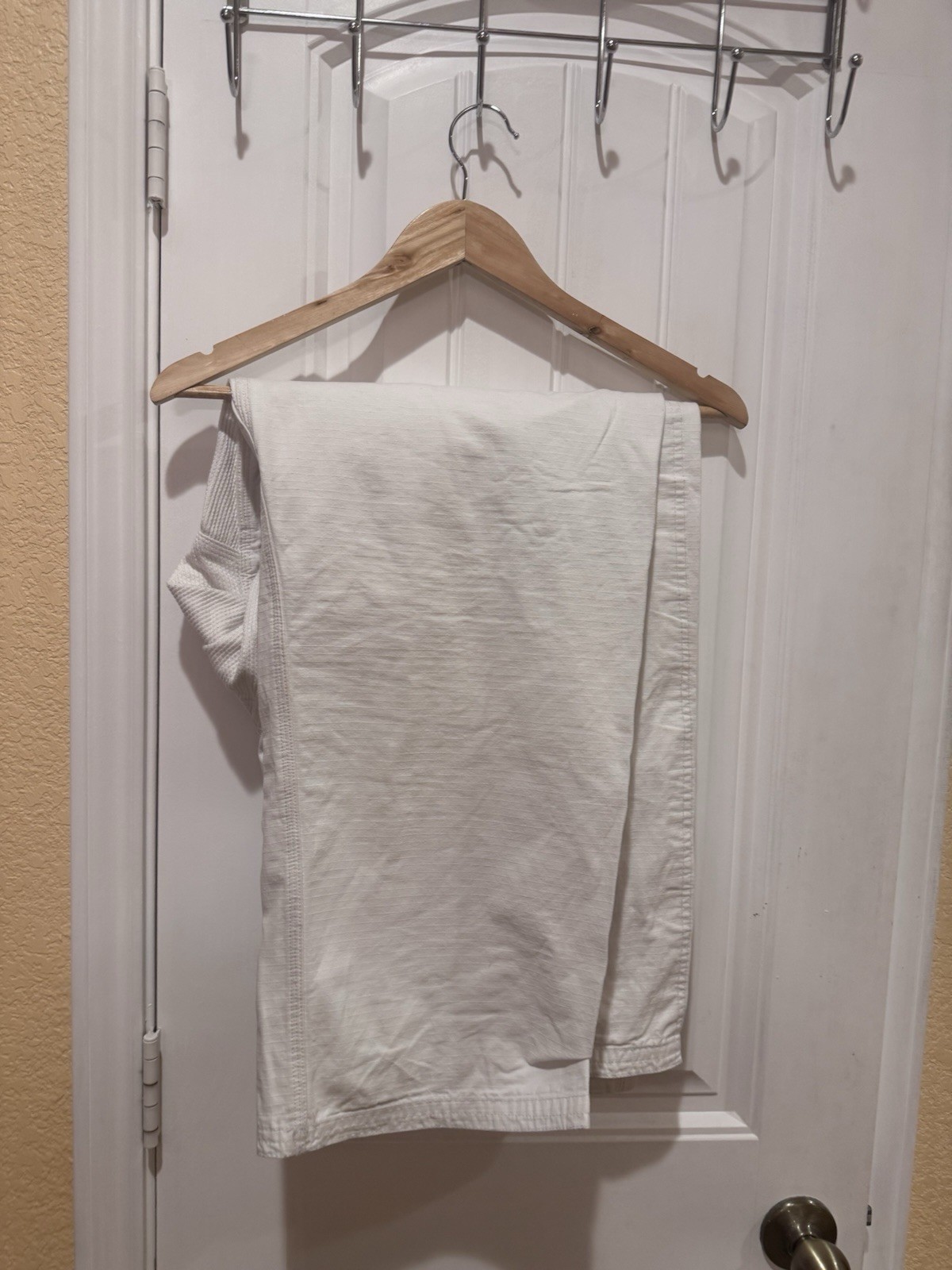 AJJC Size 5 White BJJ MMA Kimono And Pant Set With Belt