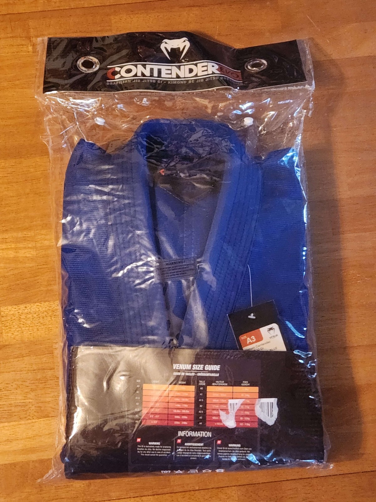 Venum Contender Evo Brazilian Jiu Jitsu Gi Size A3