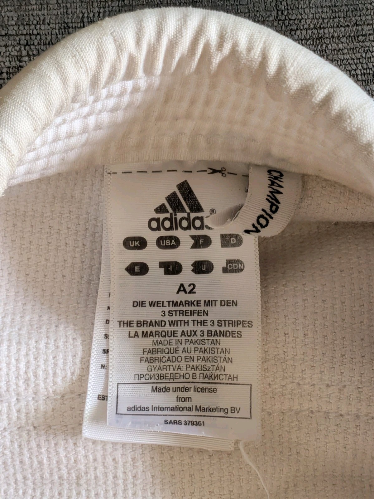 Adidas Jiu Jitsu / Muay Thai Top Men A2 White Gi