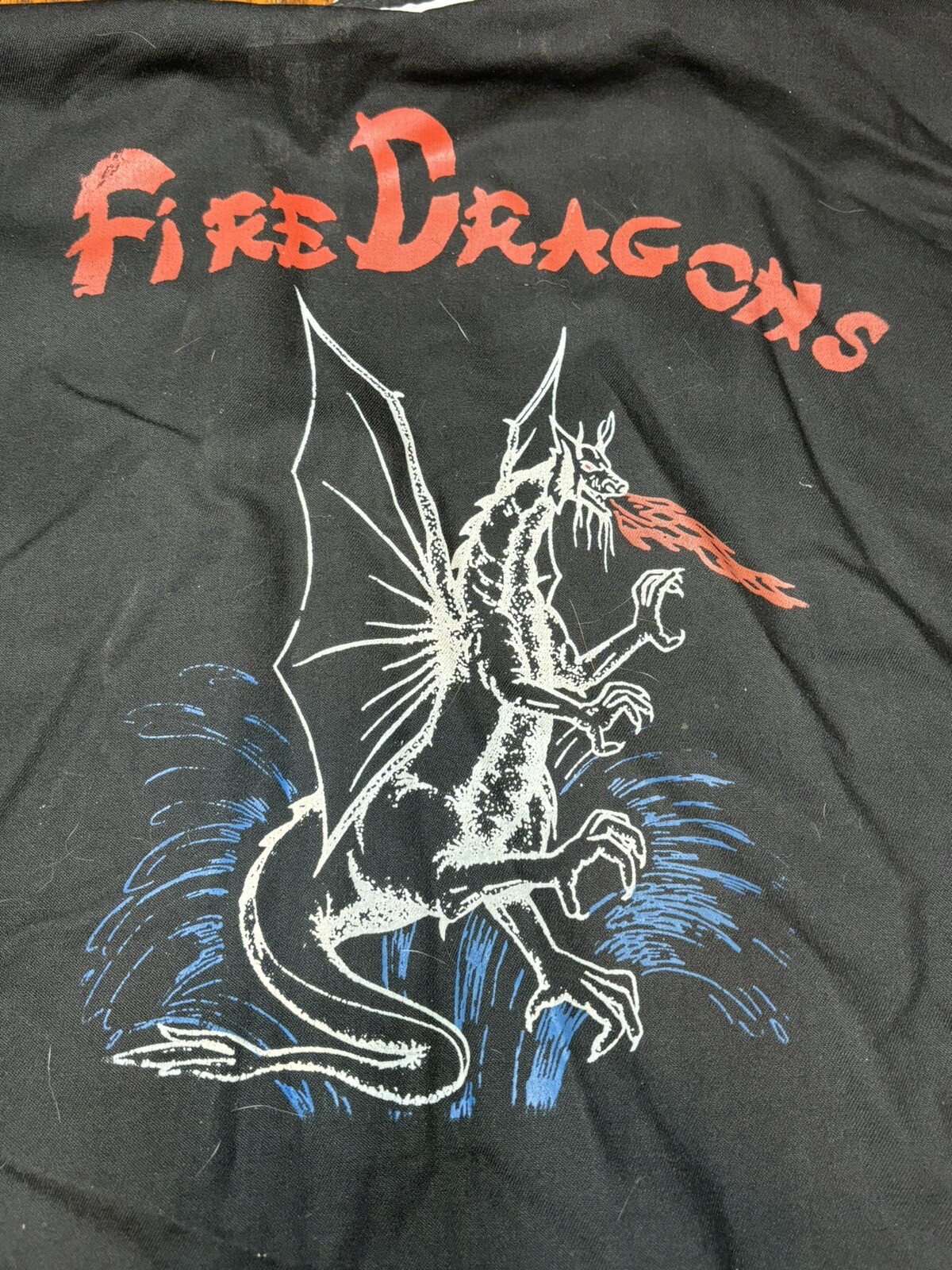 VINTAGE 1980s GI Karate Taekwondo Martial Arts FIRE DRAGON Uniform Jacket USA
